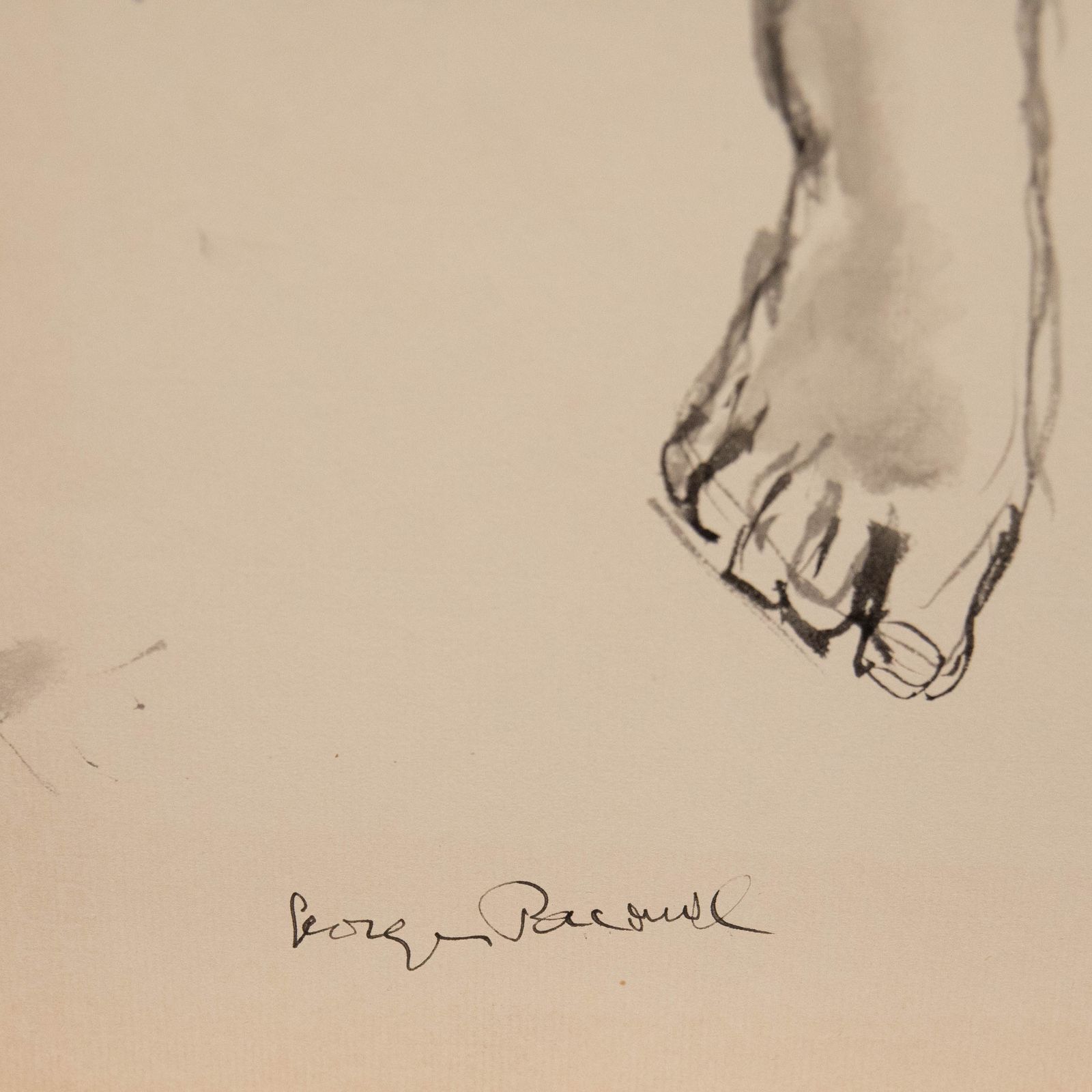 Georges Pacouil (1903 1996) Mid 20th Century Watercolour, Nude With Skirt photo Art