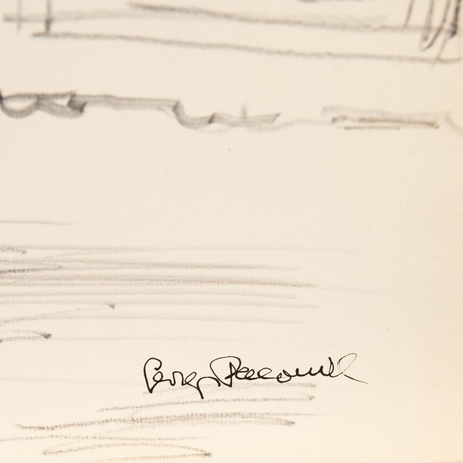 Georges Pacouil (1903 1996) Pen And Ink Drawing, Nude And Flowers photo Art