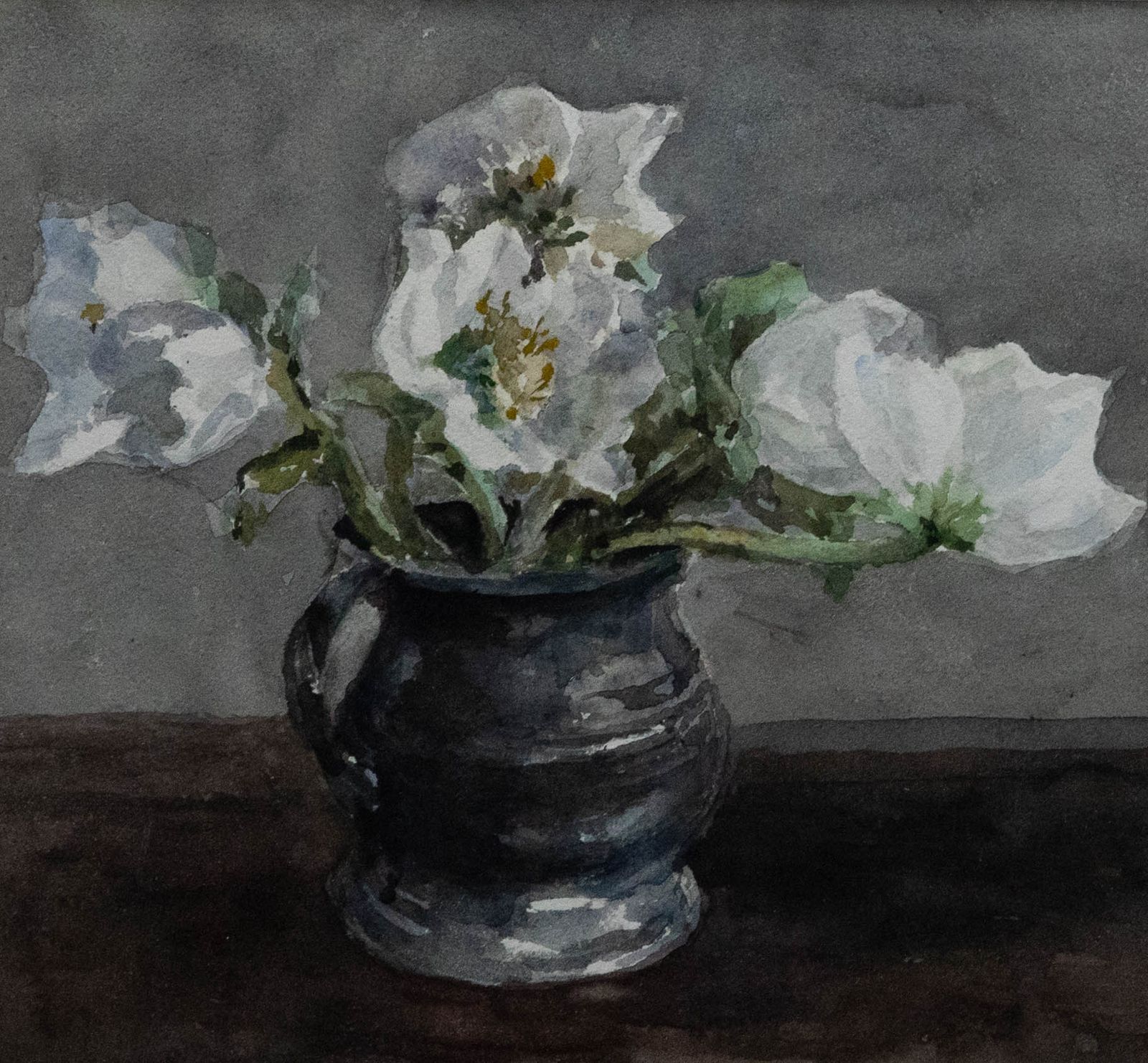 Mid 20th Century Watercolour Dog Roses photo furniture