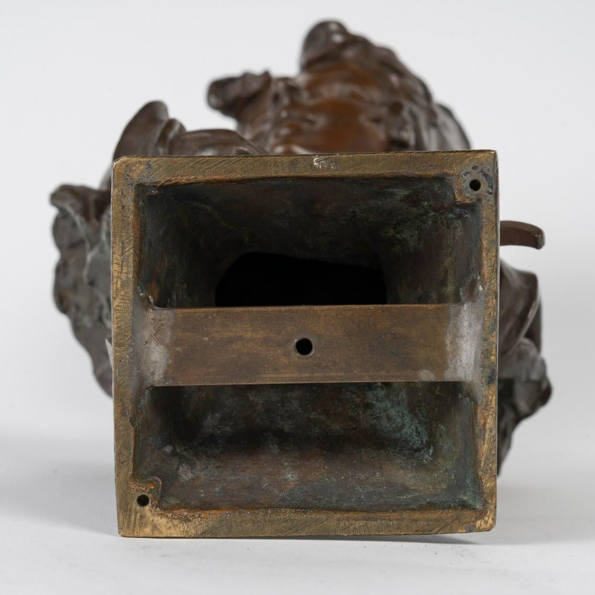 photo furniture Bronze Sculpture Representing Salammbo By A.Sefebire, Early 20th Century.