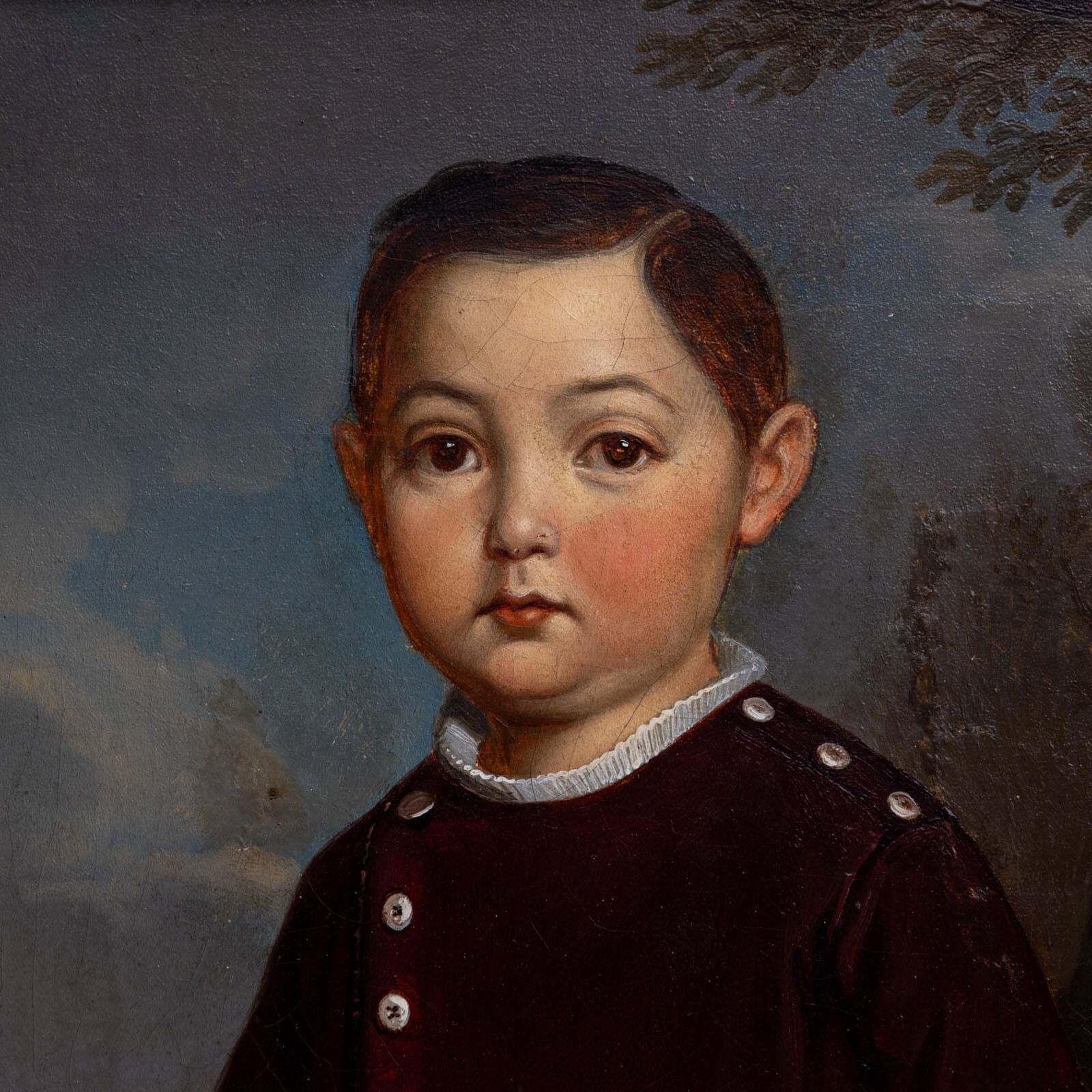 Georg Wilhelm Wanderer (1804 1863), Portrait Of A Boy, Nuremberg 1836 photo buy