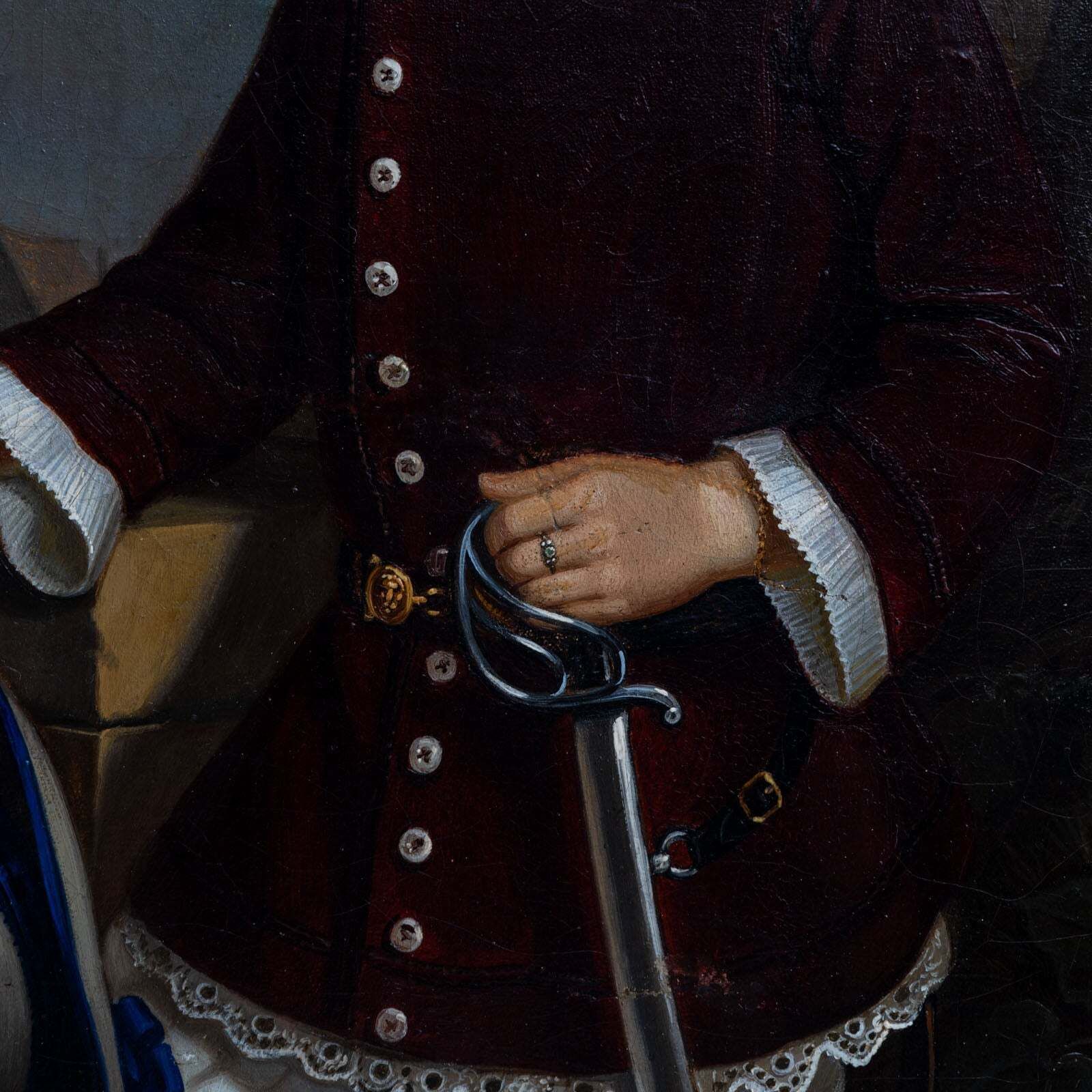 Georg Wilhelm Wanderer (1804 1863), Portrait Of A Boy, Nuremberg 1836 photo vintage