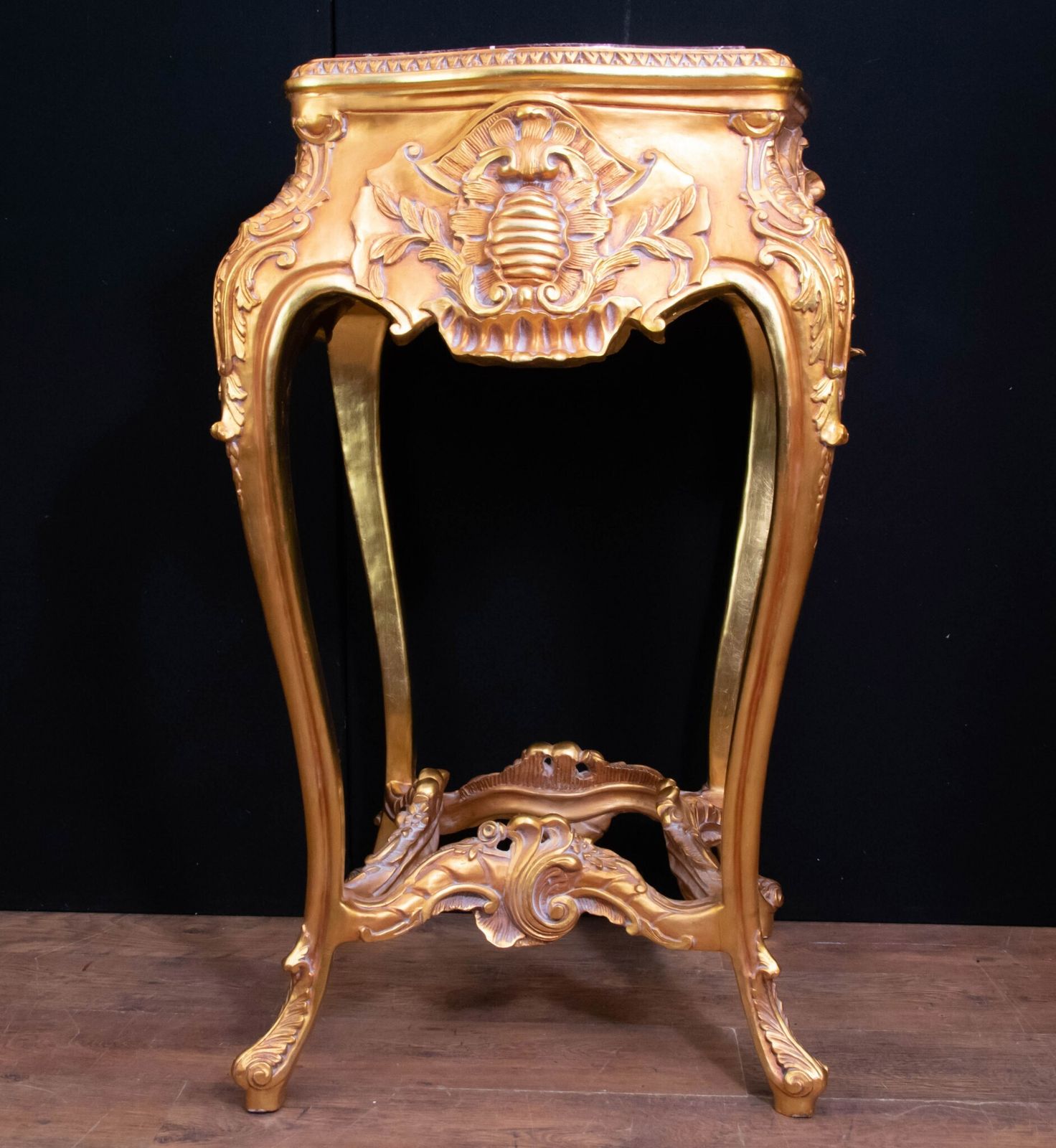 Pair Italian Rococo Tables   Gilt Pedestal Stand photo furniture