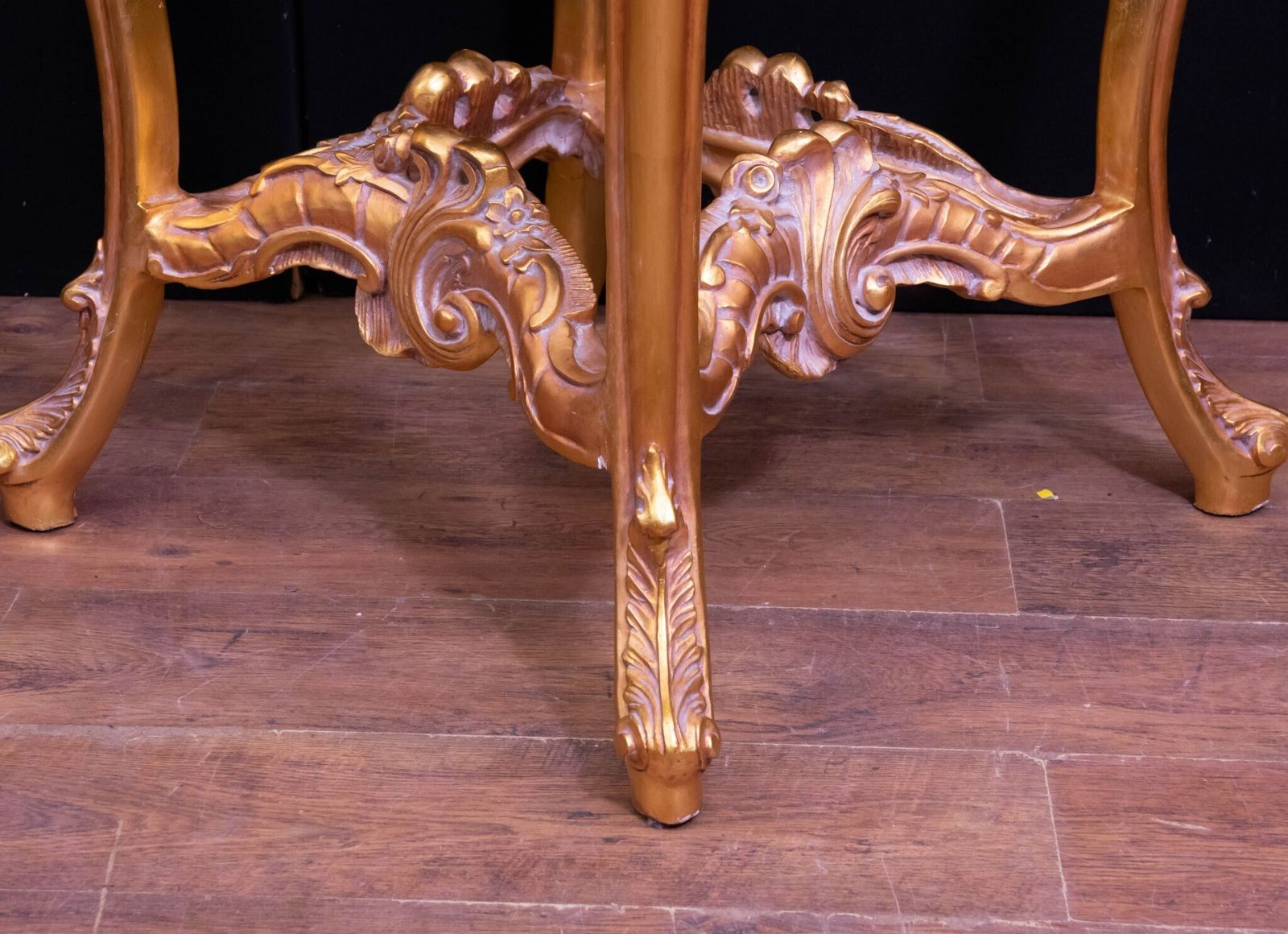 Pair Italian Rococo Tables   Gilt Pedestal Stand photo vinterior