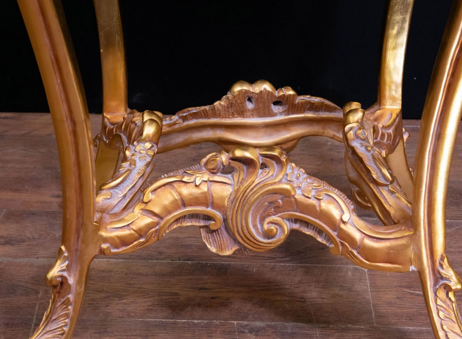 Pair Italian Rococo Tables   Gilt Pedestal Stand photo buy