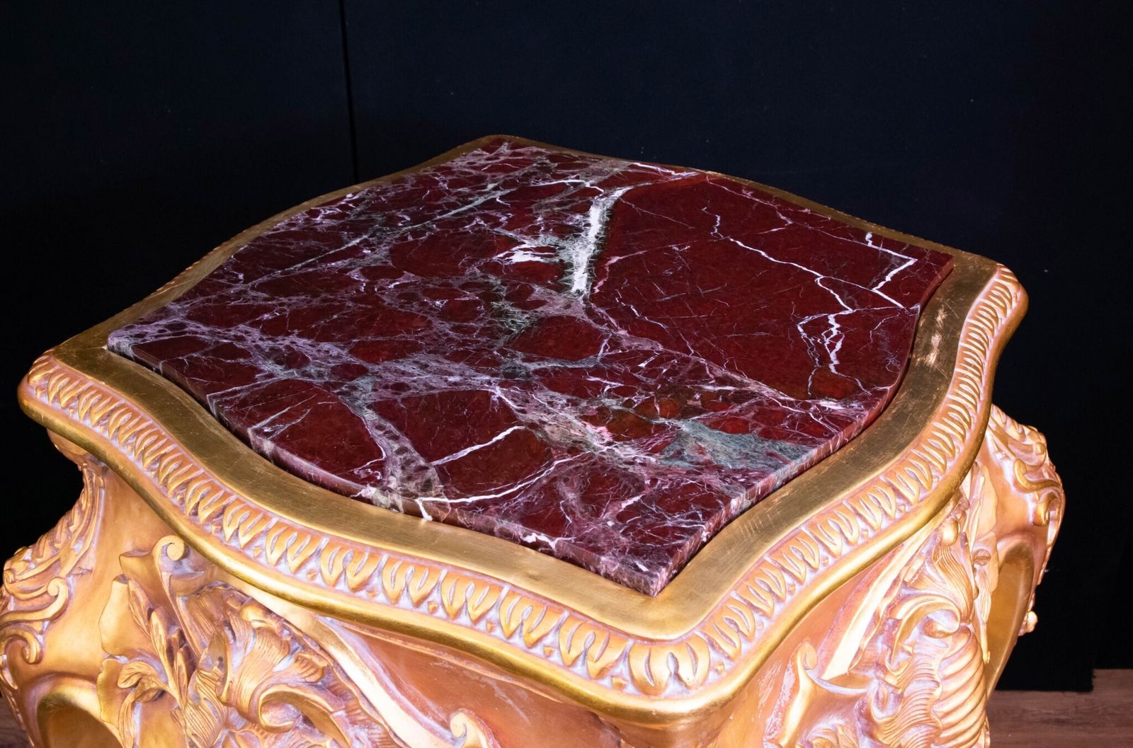 Home Decor Pair Italian Rococo Tables   Gilt Pedestal Stand photo