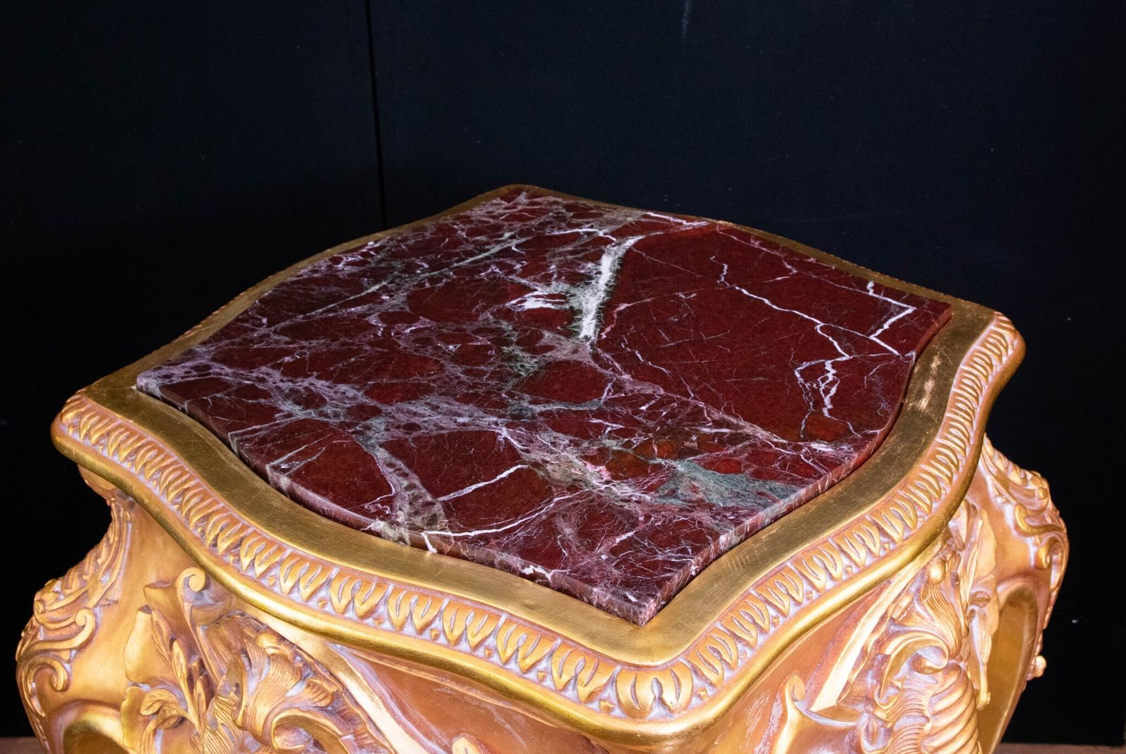 1750.0 Pair Italian Rococo Tables   Gilt Pedestal Stand photo