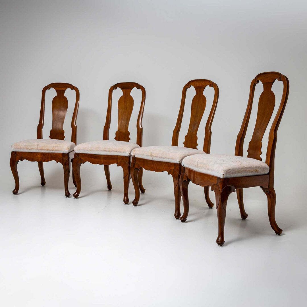 Four George II Dining Room Chairs, 18th Century photo furniture
