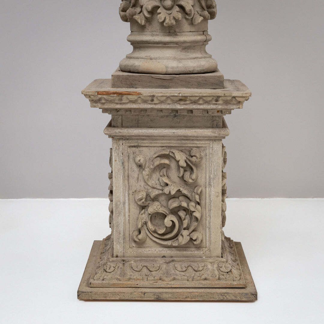 Historicist Wooden Column, 19th Century photo buy