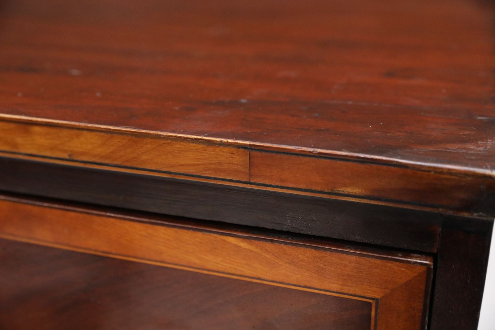 photo furniture Antique Low Mahogany Linen Press 2 Drawers 2 Drawers Free Uk Delivery