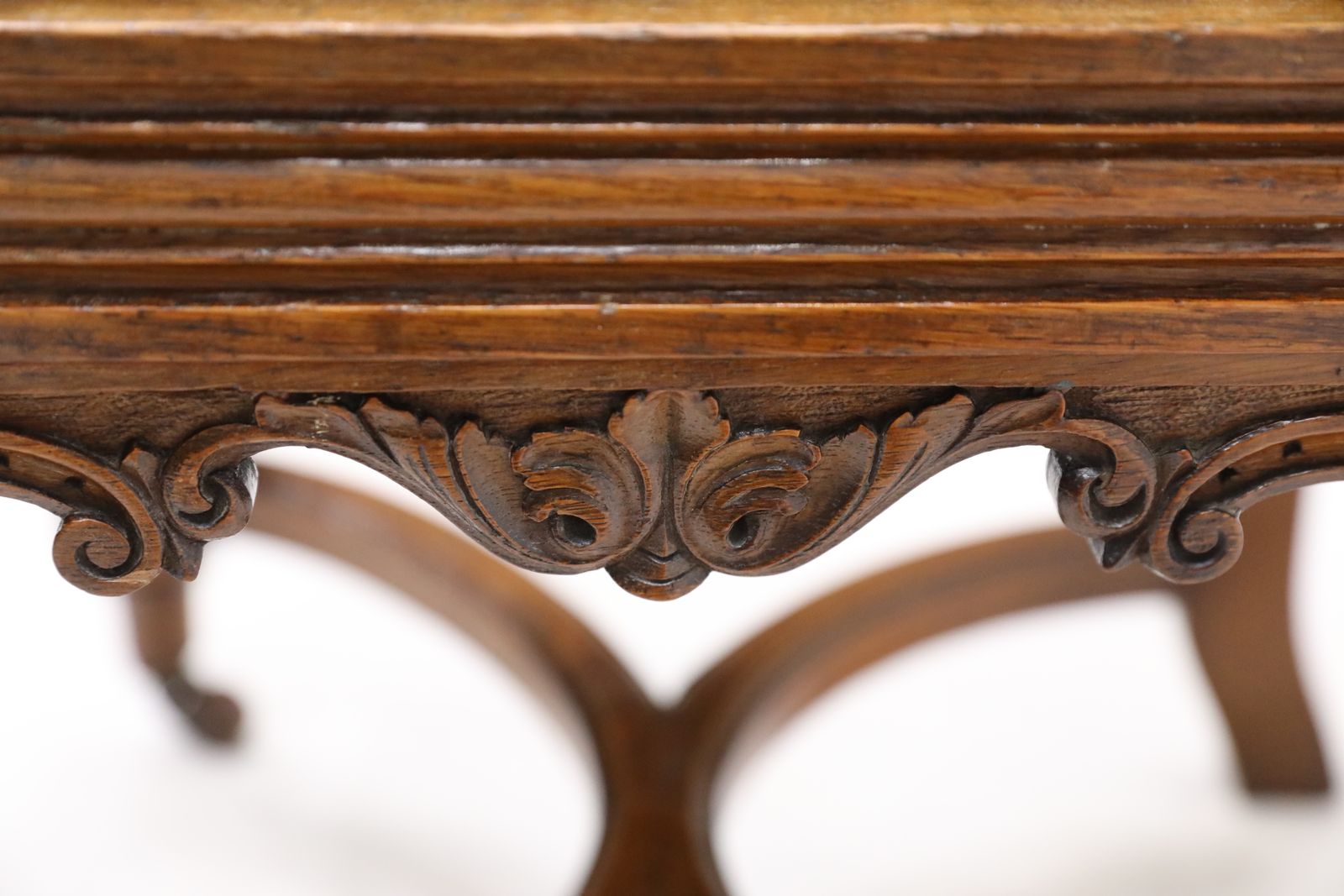 photo buy Antique Carved Hall Chair With Upholstered Seat And Back Free Delivery