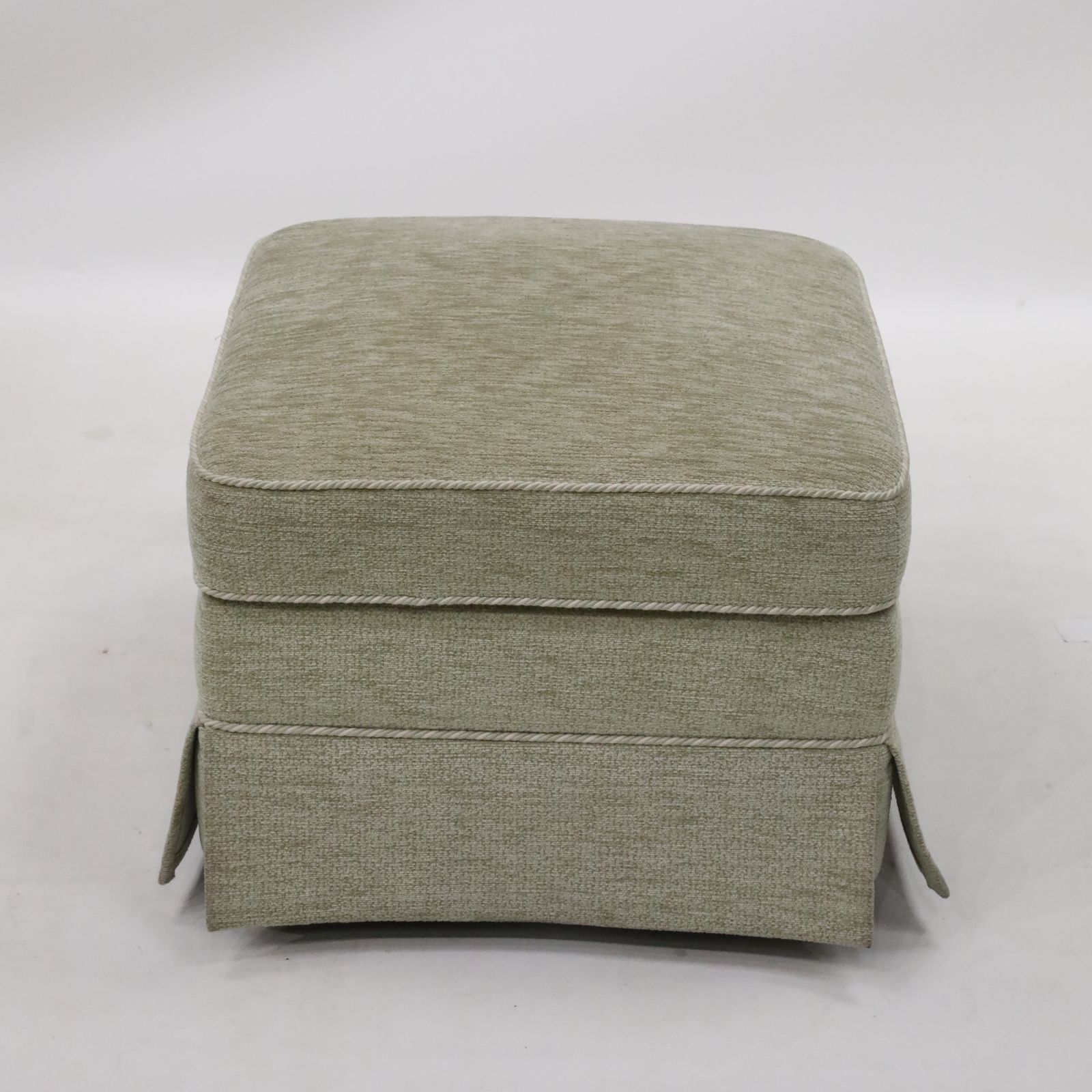 photo vinterior Ottoman By Vale Bridgecraft Light Green Fabric Vgc Free Uk Delivery*