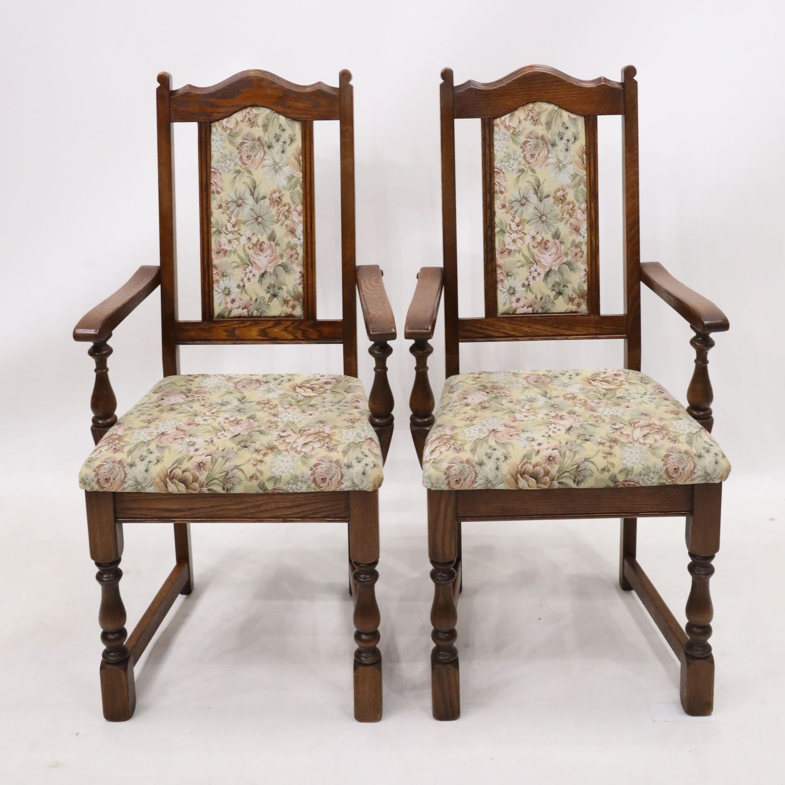photo for sale 6 Old Charm Dining Chairs Tonwell Rose Upholstery Tudor Brown Free Uk Delivery*