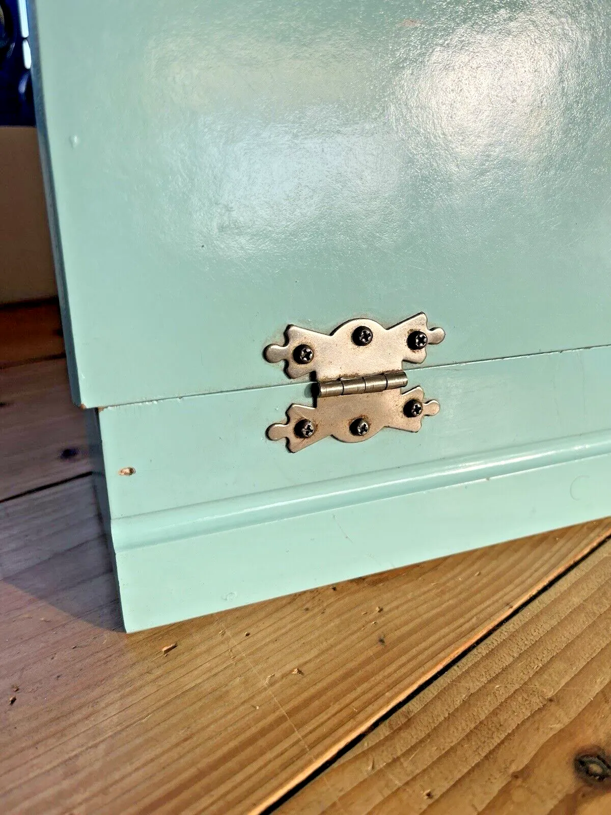 Home Decor Mid Century 50's Wooden Reno Series Artist Storage Box Easel Writing Slope Paint photo