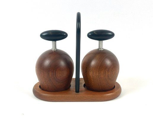 Salt And Pepper Mills Ball Boy By Richard Nissen And Carsten Jørgensen For Bodum, Denmark, 1960s, Set Of 3