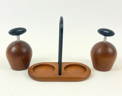 Salt And Pepper Mills Ball Boy By Richard Nissen And Carsten Jørgensen For Bodum, Denmark, 1960s, Set Of 3 photo Home Decor