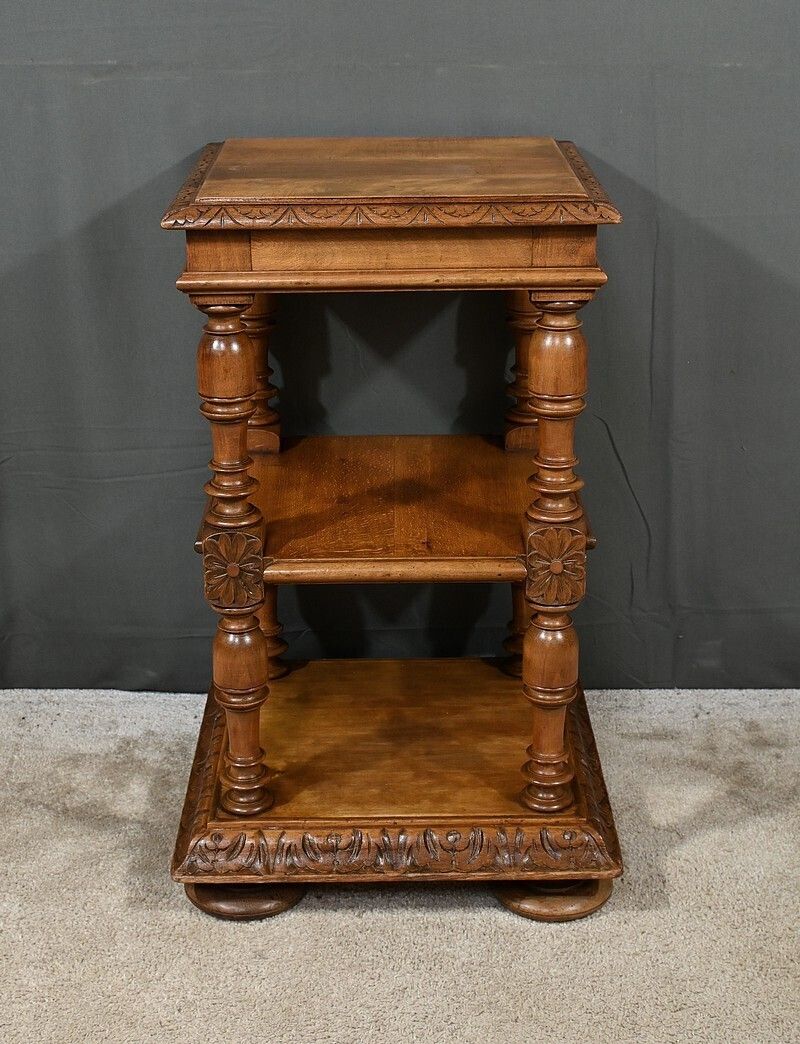 Furniture Small Solid Walnut Coffee Table, Louis Philippe Style – Late 19th Century photo