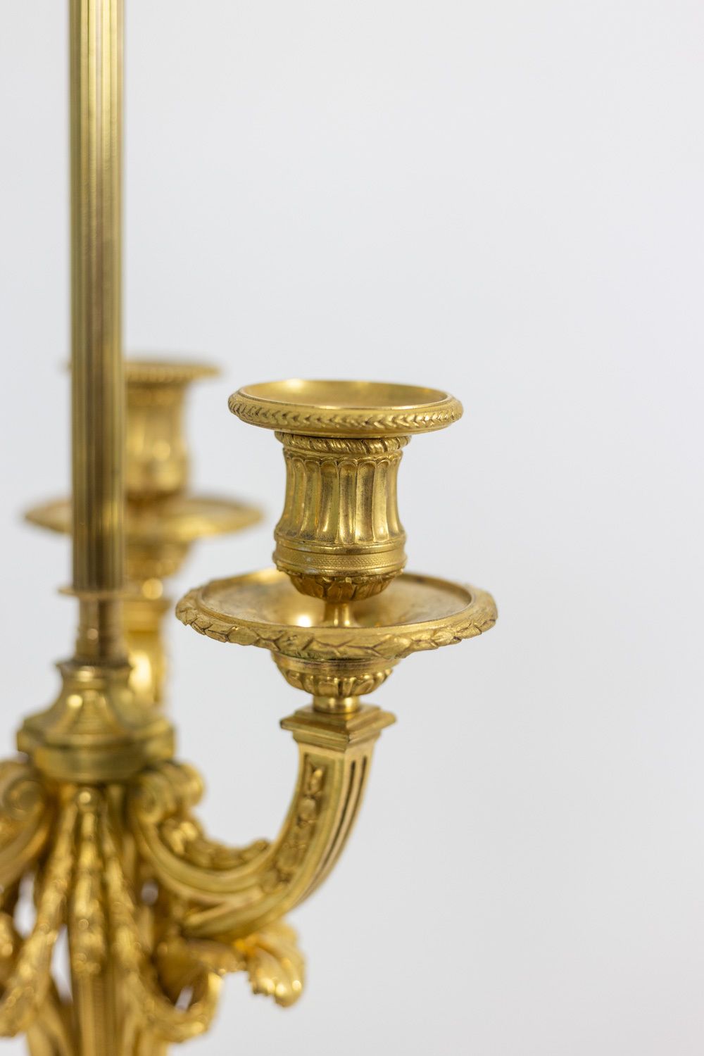 Eugène Bazart Paris. Lamp “Bouillotte” In Gilt Bronze. Circa 1880. photo vintage