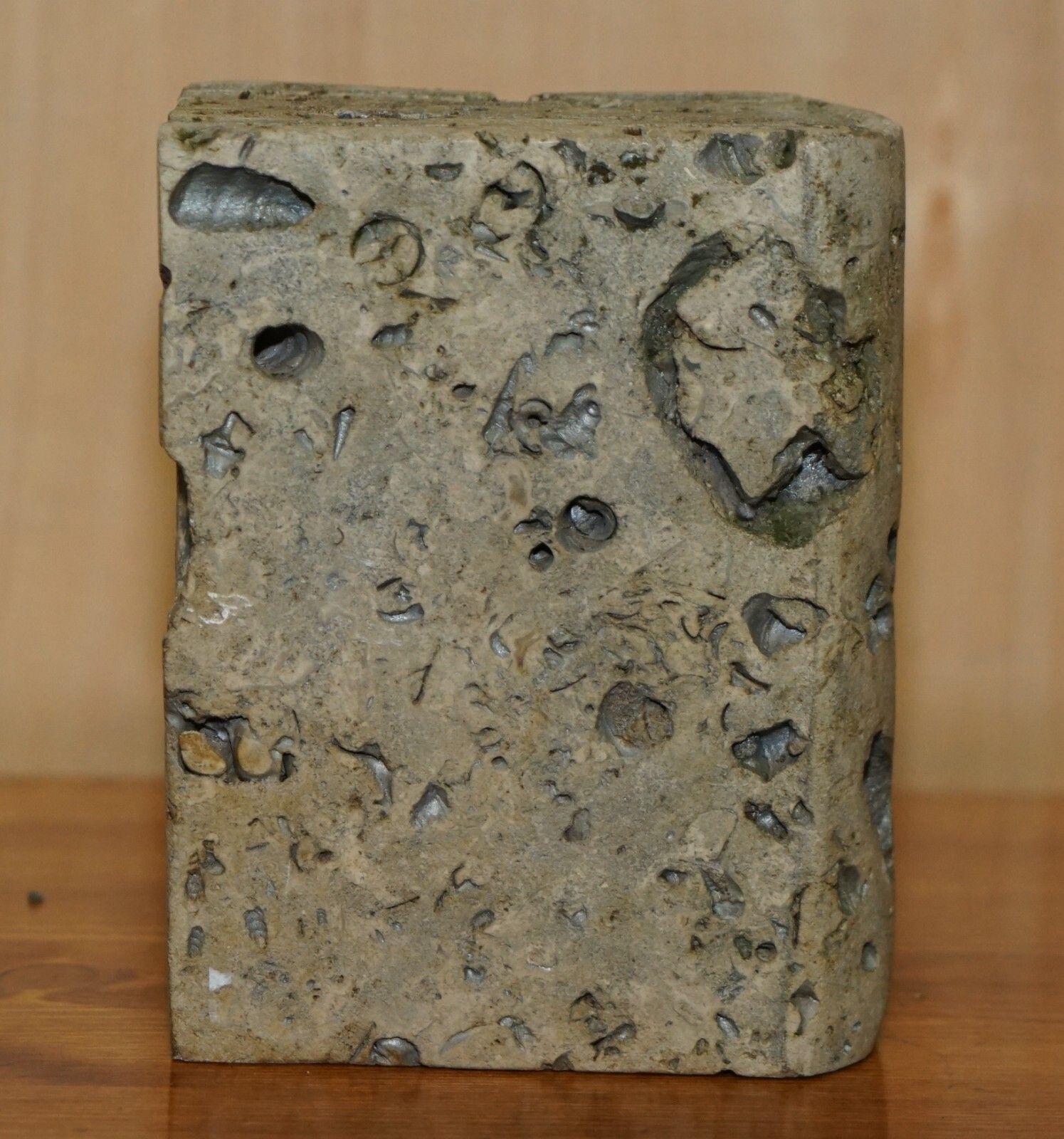 Sulpted Rough Cut Antique Library Book Carved From Rock Part Of A Large Suite photo buy