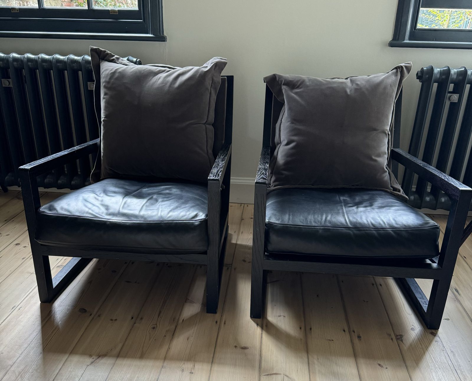 A Pair Of Beautiful B&B Italia "Maxalto Clio" Armchairs. photo furniture