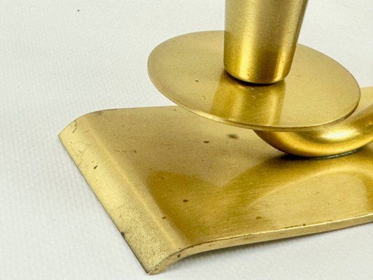 Swedish Brass Candleholder By Walter Andersson For Ystad Metall, 1950s photo buy