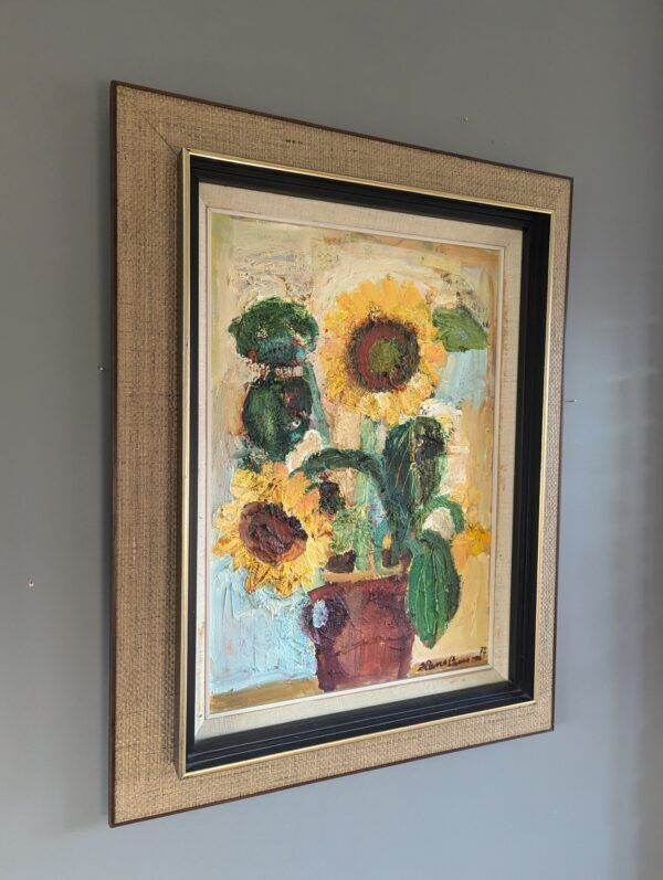 Sunflowers In Bloom, 1970s, Vintage photo Art
