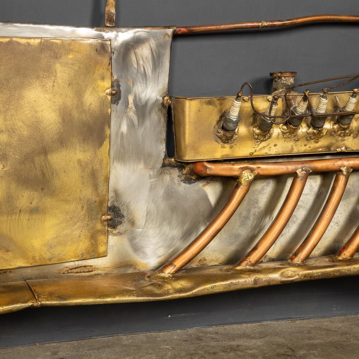 photo furniture 20th Century Italian Mix Metal Wall Art Car, C.1970