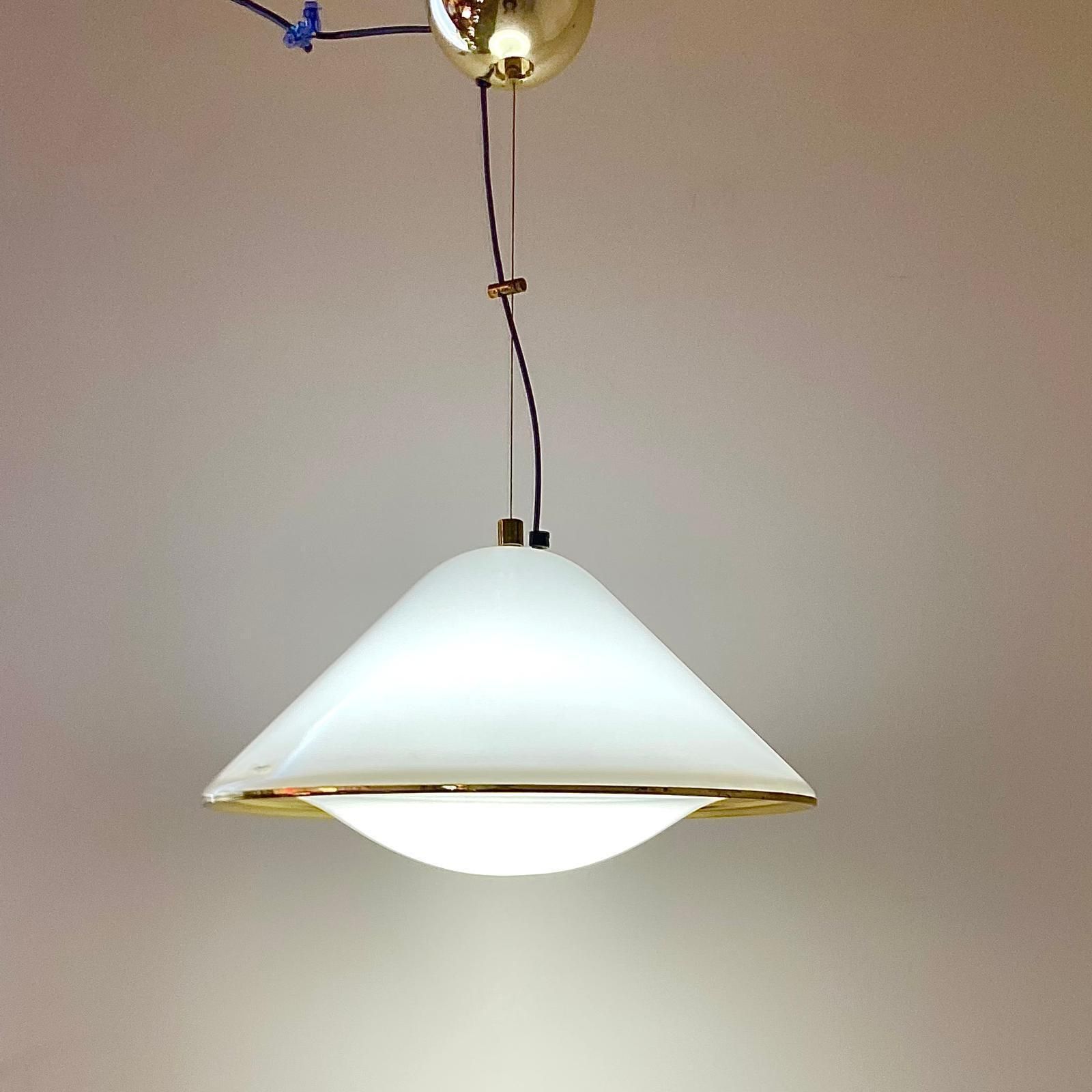Space Age Iguzzini Hanglamp "Elpis", Harvey Guzzini, Italië, Jaren 1970
