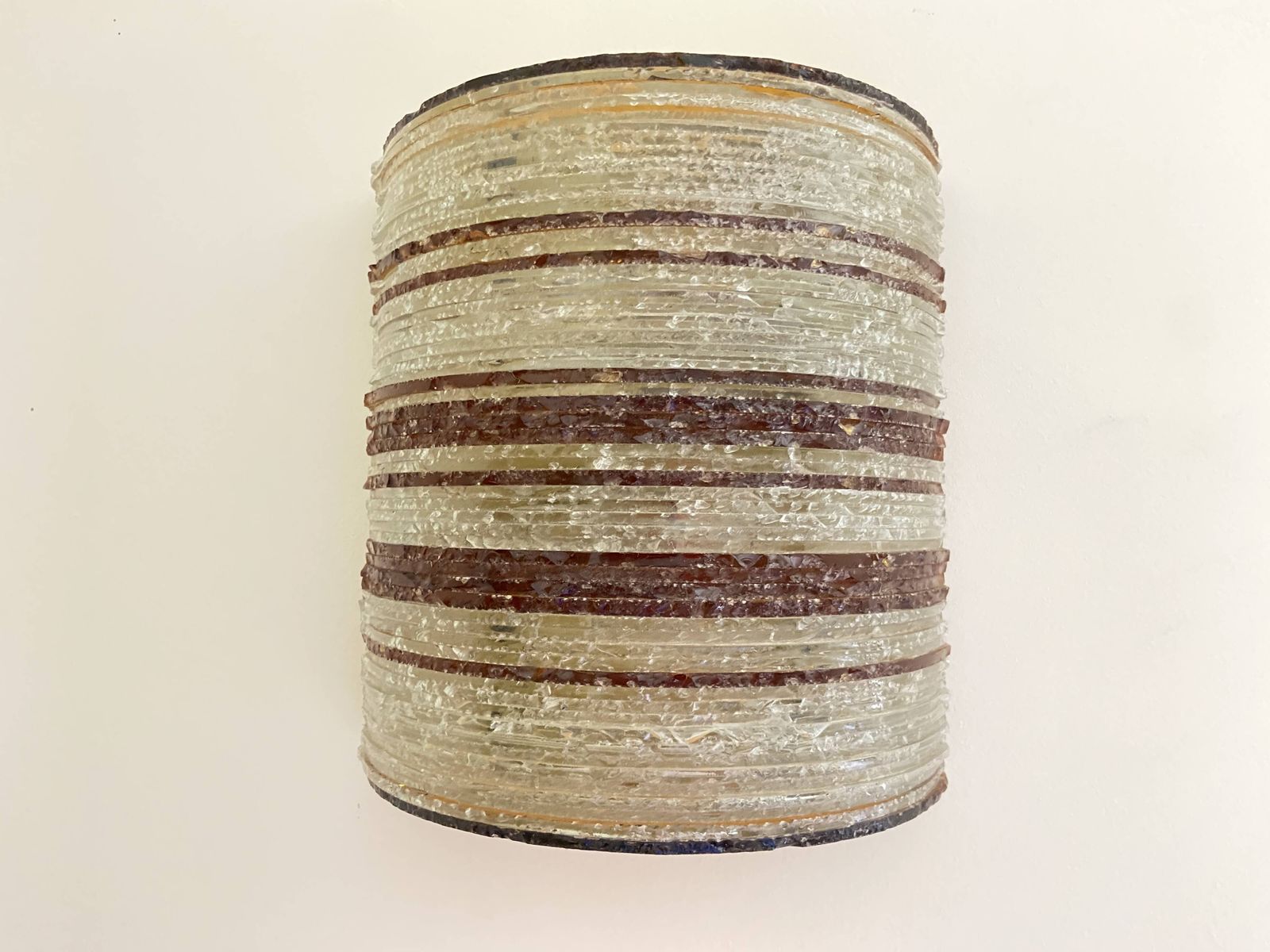 Glass Wall Lamp By Albano Poli, Italy, Circa 1960. photo for sale