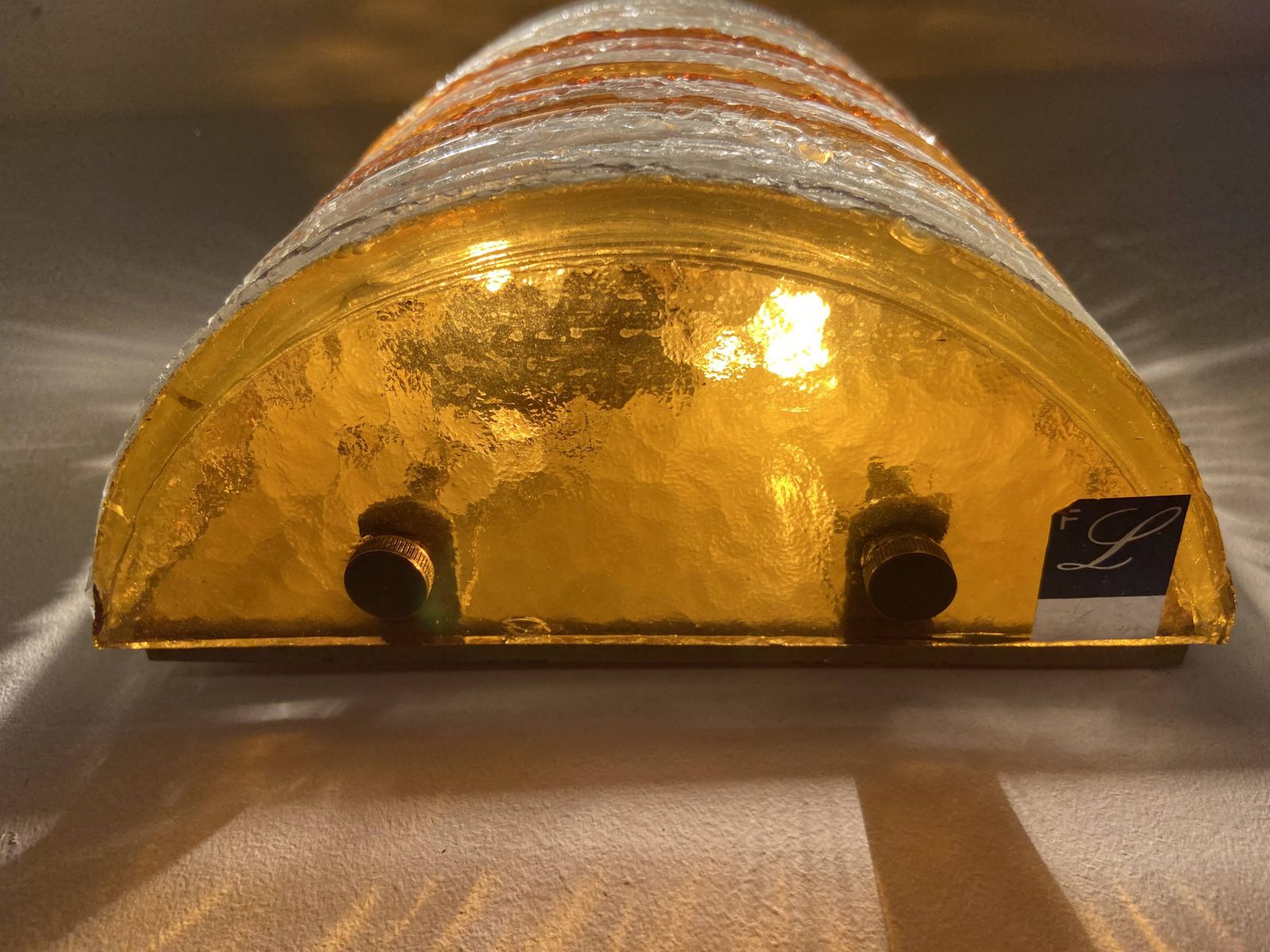 Glass Wall Lamp By Albano Poli, Italy, Circa 1960. photo buy