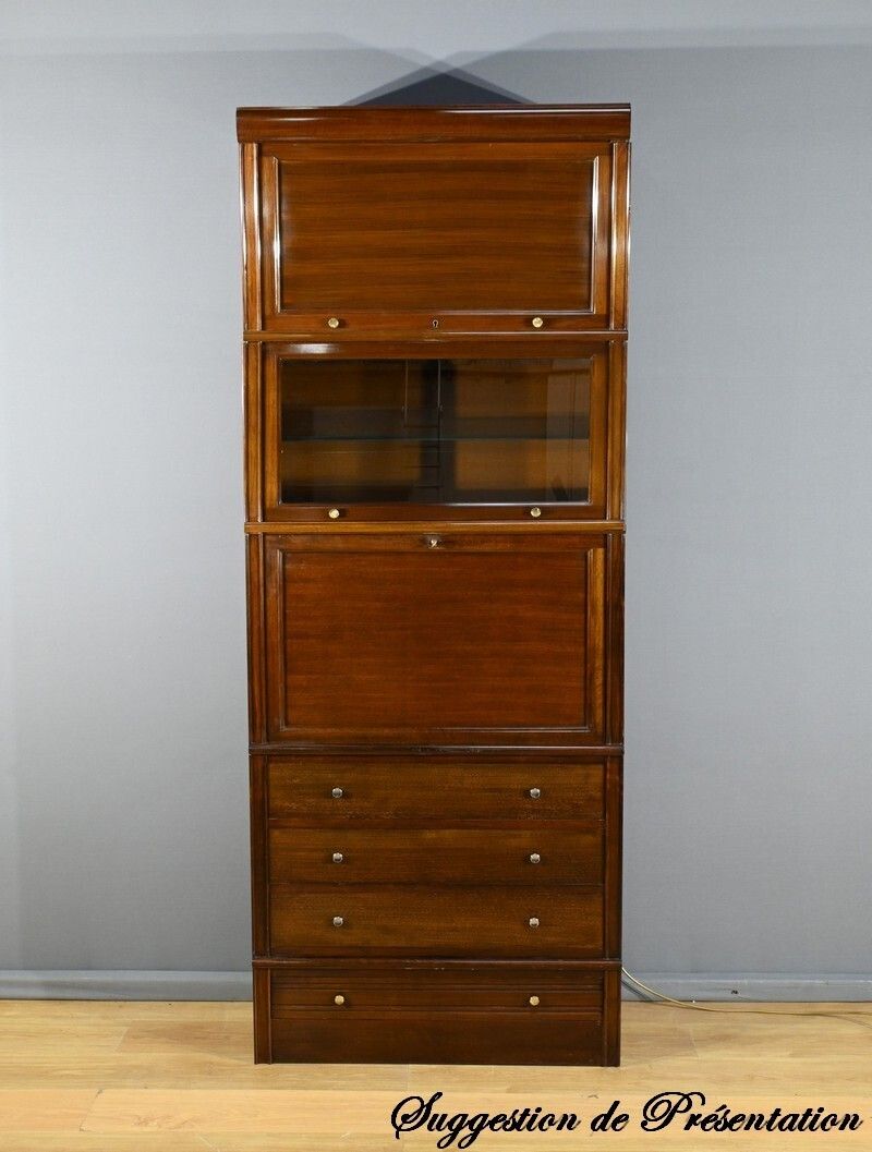 Modular Mahogany Furniture, Maison Martin Dupuis – 1970 photo vintage