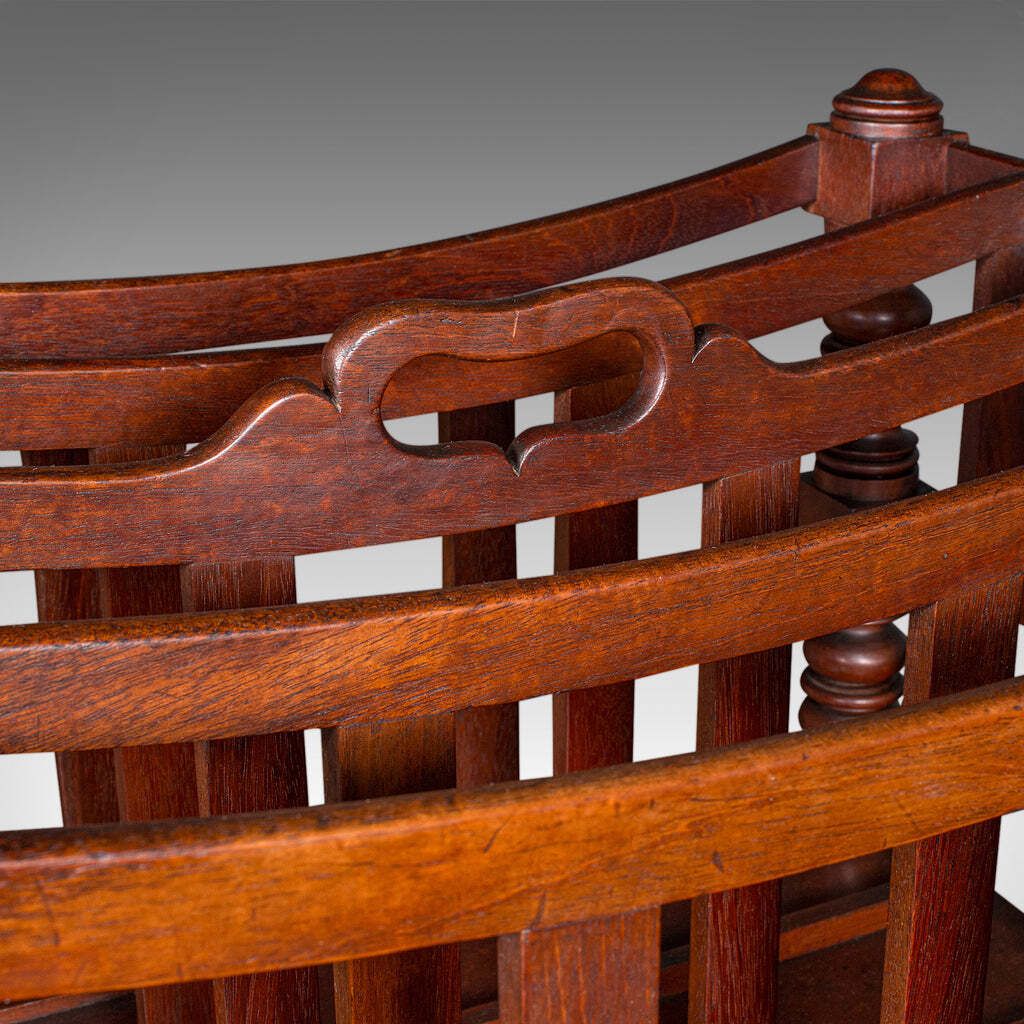 photo furniture Antique 4 Division Canterbury, English, Newspaper, Magazine Stand, Regency, 1820