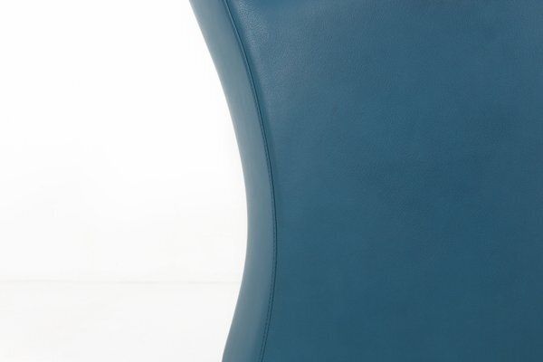 Vintage Lounge Chair In Blue Leather From Leolux, 1990s photo buy