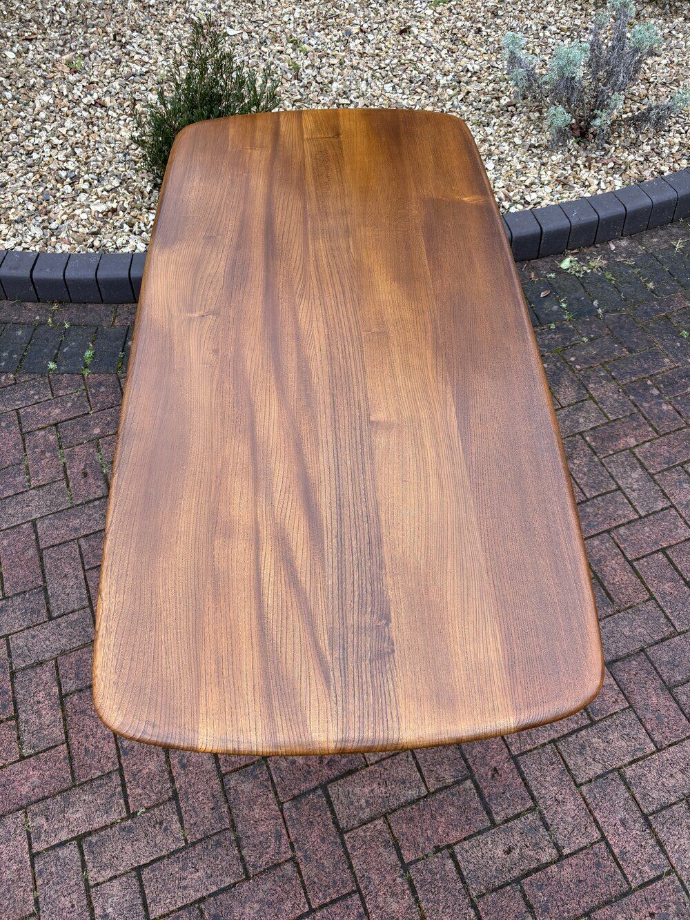 Mid Century Ercol Plank Dining Table photo furniture