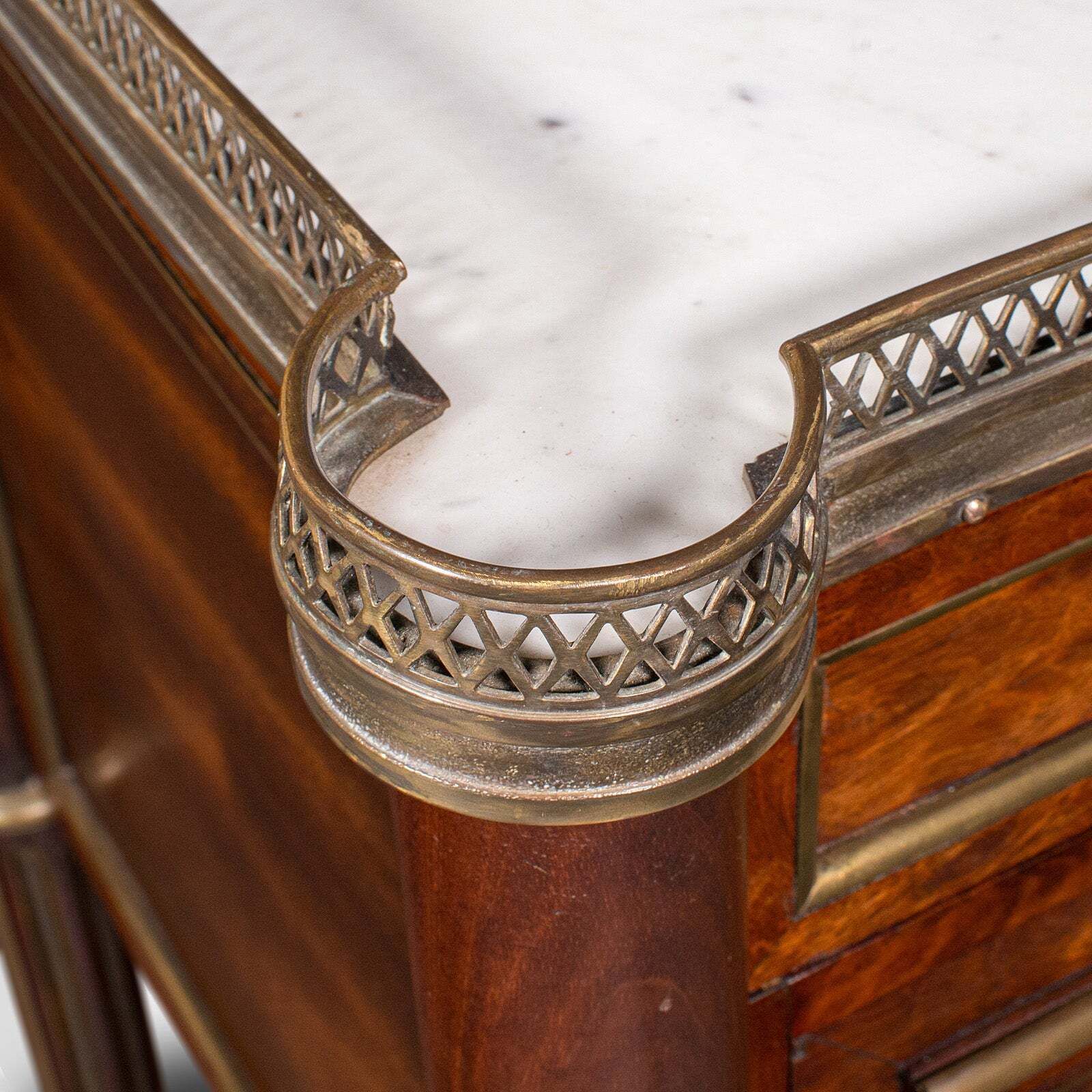photo for sale Antique Bedside Table, French, Walnut, Marble, Nightstand, Victorian, Circa 1840