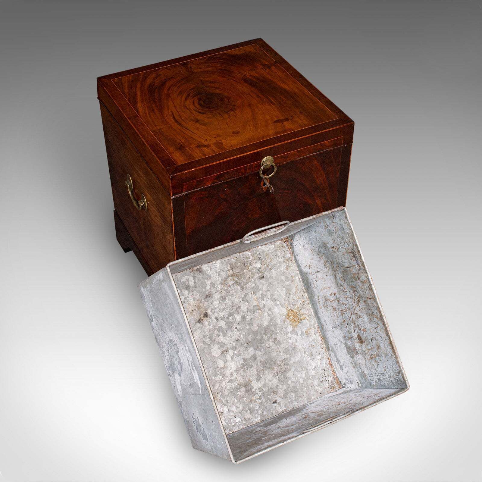 Home Decor Antique Cellarette, English, Wine Cellar, Fireside Store, Blanket Box, Georgian photo