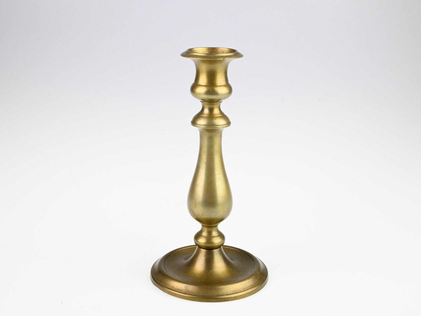 Antique Brass Candle Holder, Brass Candle Holder, Candle Holder, Single Candle Holder, Antique Lighting, Collectible Candle Holder photo for sale
