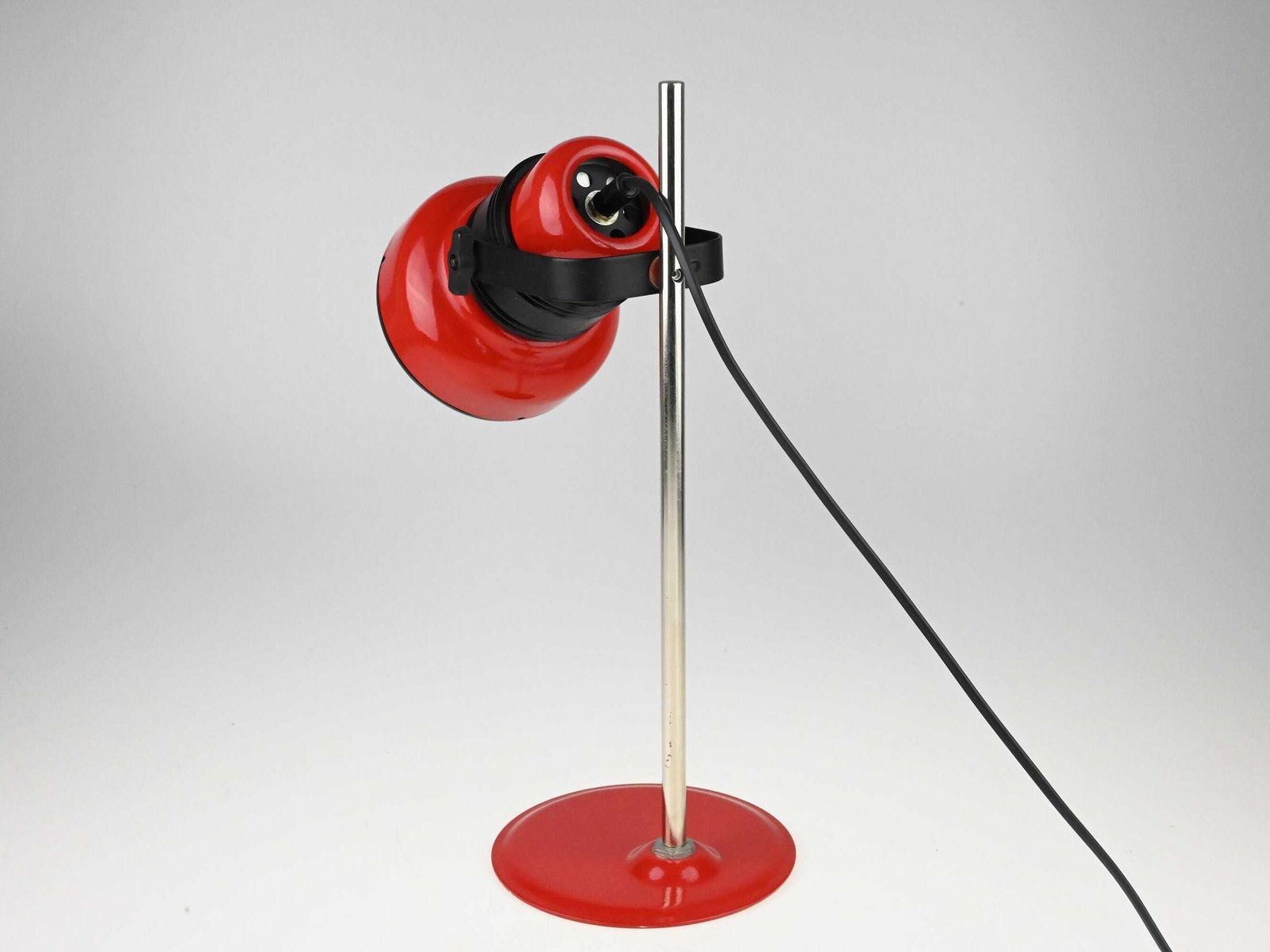 Red Industrial Desk Lamp, Vintage Industrial Lamp, Architect Lamp, Desk Lamp, Mid Century Lamp, Red Lamp, Mid Century Lighting, Table Lamp photo buy