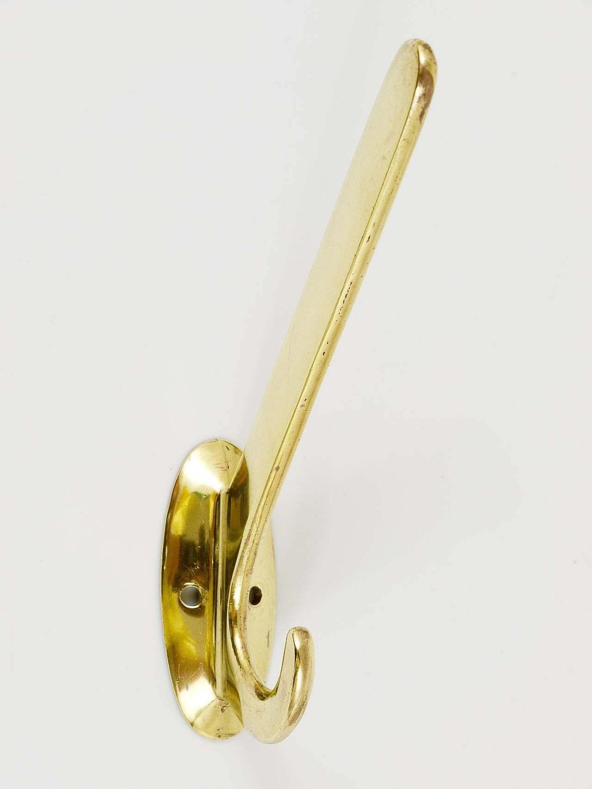 Four Art Nouveau Handmade Brass Wall Hooks, Austria, 1920s photo for sale
