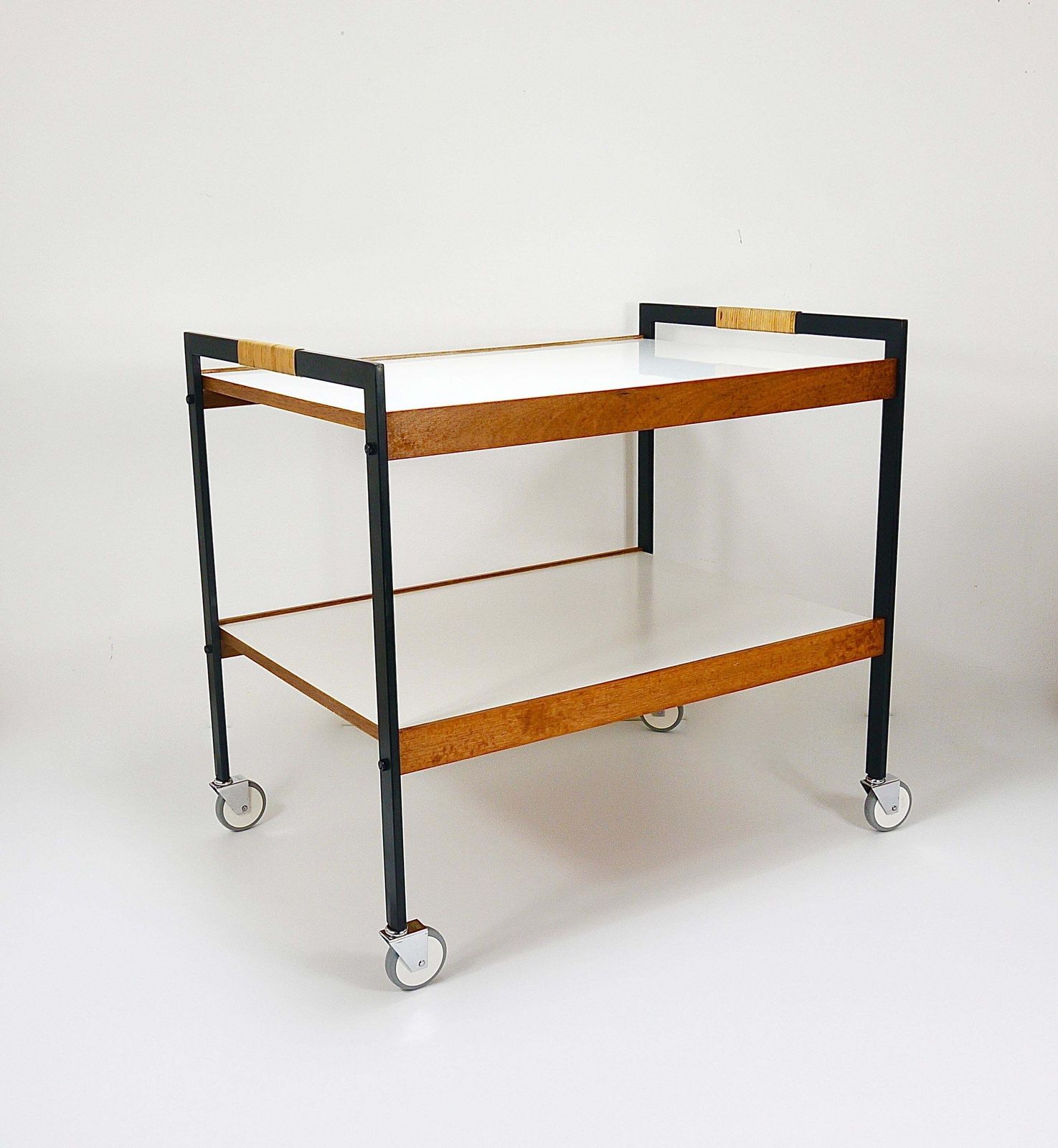 photo vinterior Carl Auböck Bar Cart Drinks Trolley Serving Cart, Austria, 1960s