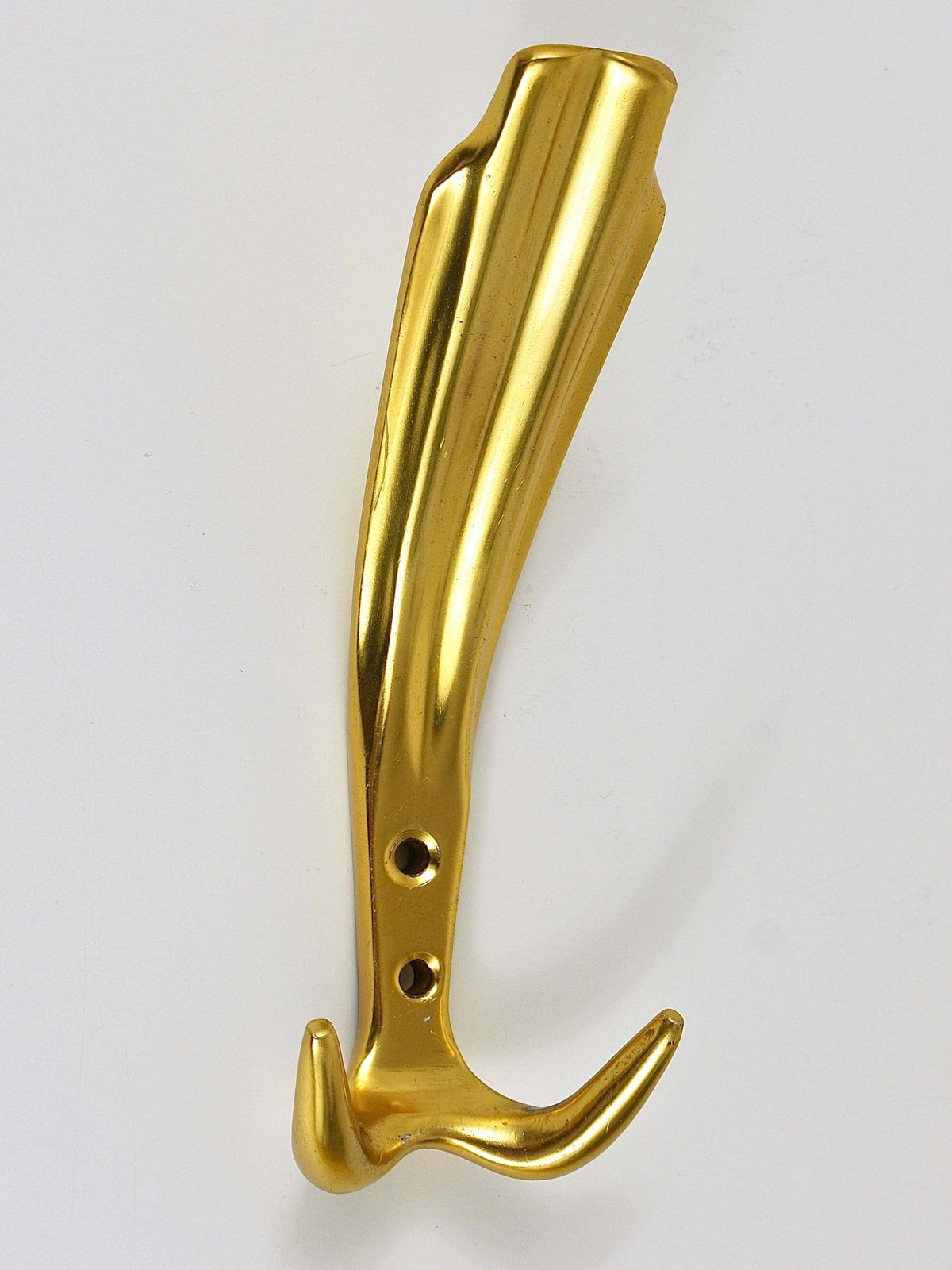 Up To Five Golden Hollywood Regency Wall Coat Hooks, Italy, 1970s photo vintage