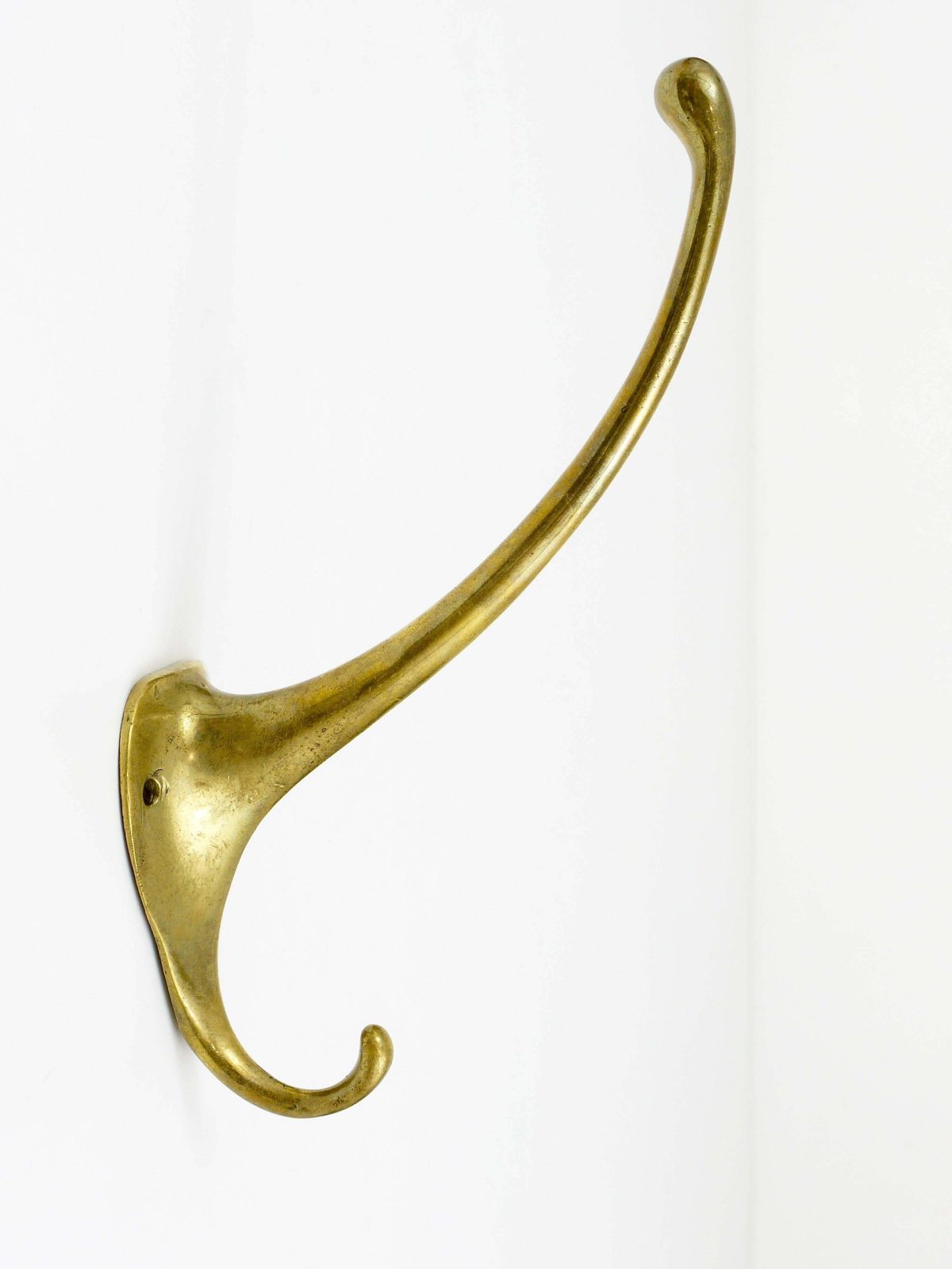 Adolf Loos Art Nouveau Brass Wall Hook, Werkstätte Hagenauer, Austria, 1910 photo furniture