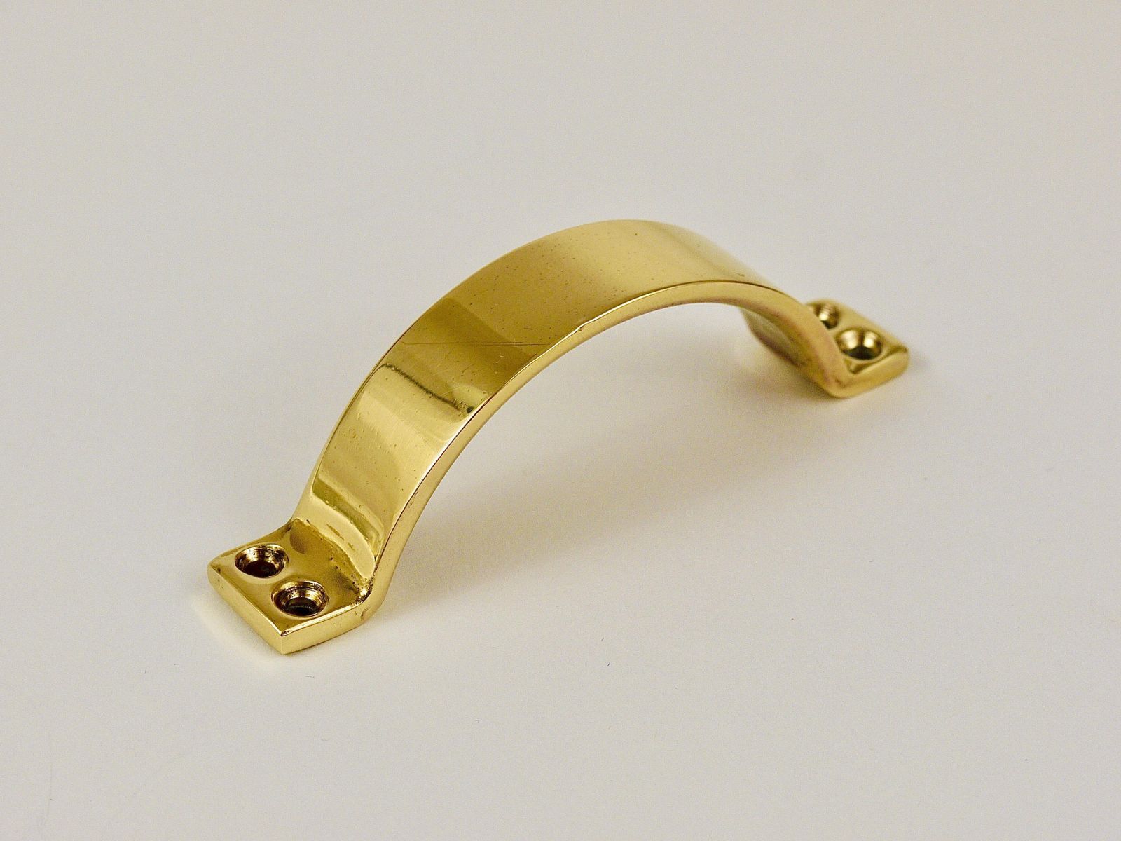 89.0 Up To 50 Midcentury Brass Handles For Doors, Drawers, Dressers, Austria, 1950s photo