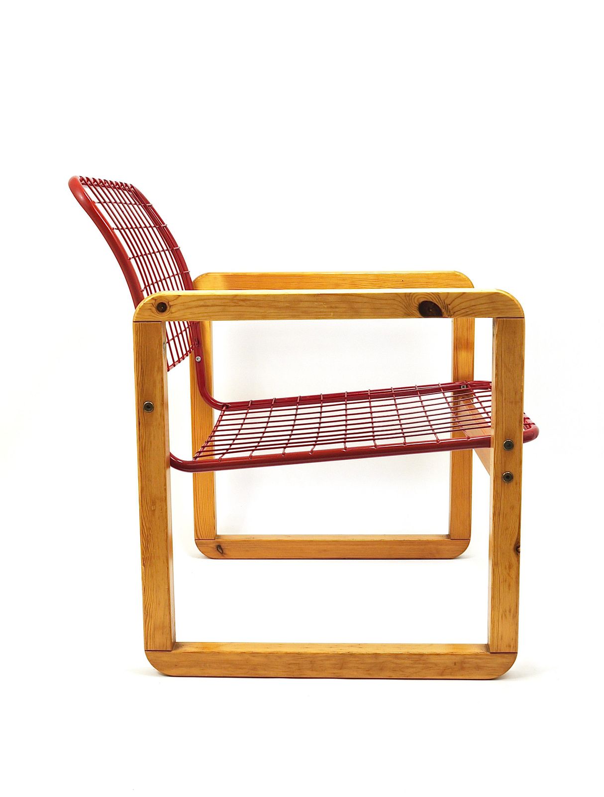Postmodern Wire Lounge Chair Armchair Sälen, Knut & Marianne Hagberg, Ikea, 1982 photo for sale