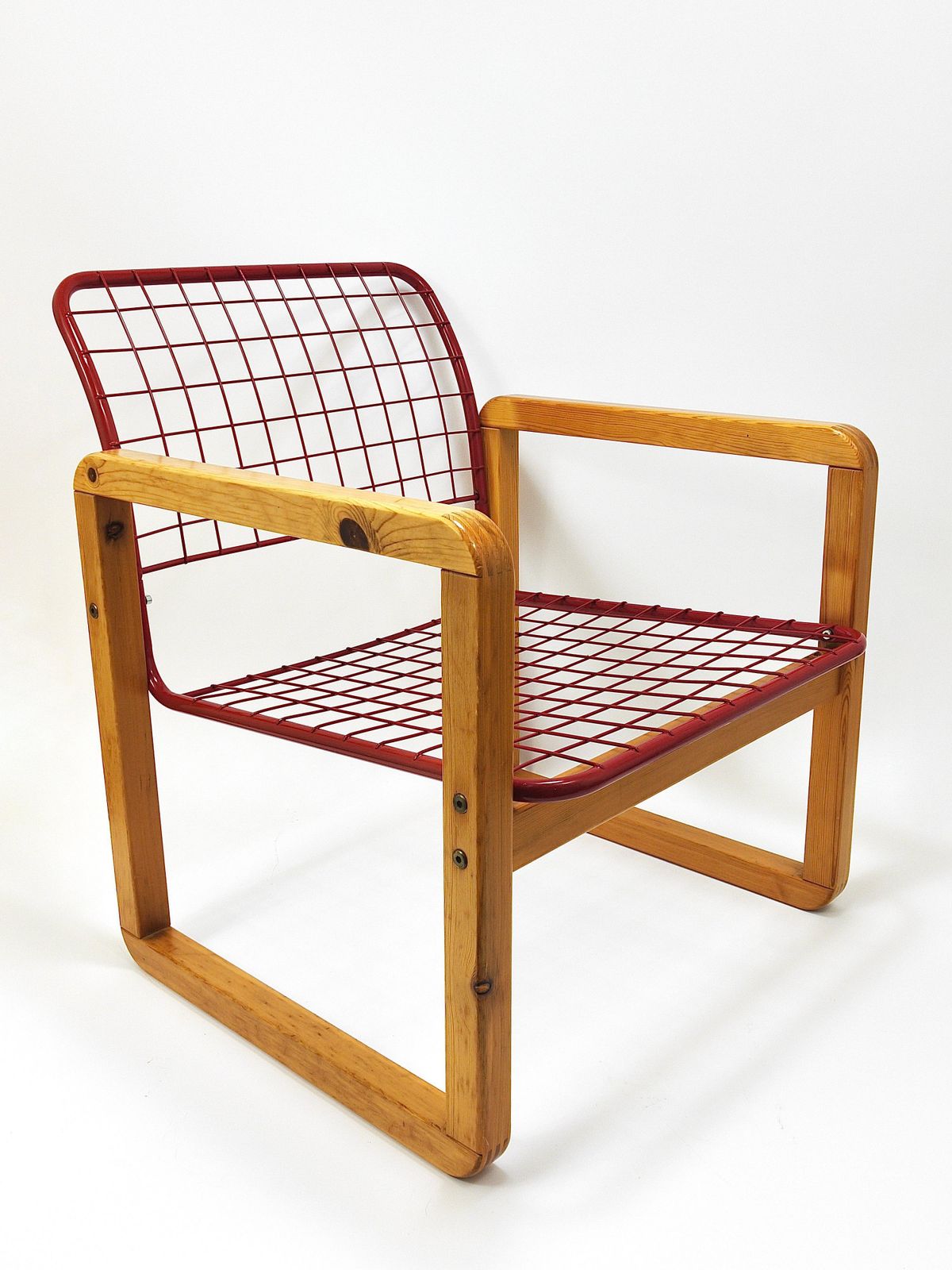 Postmodern Wire Lounge Chair Armchair Sälen, Knut & Marianne Hagberg, Ikea, 1982 photo Furniture