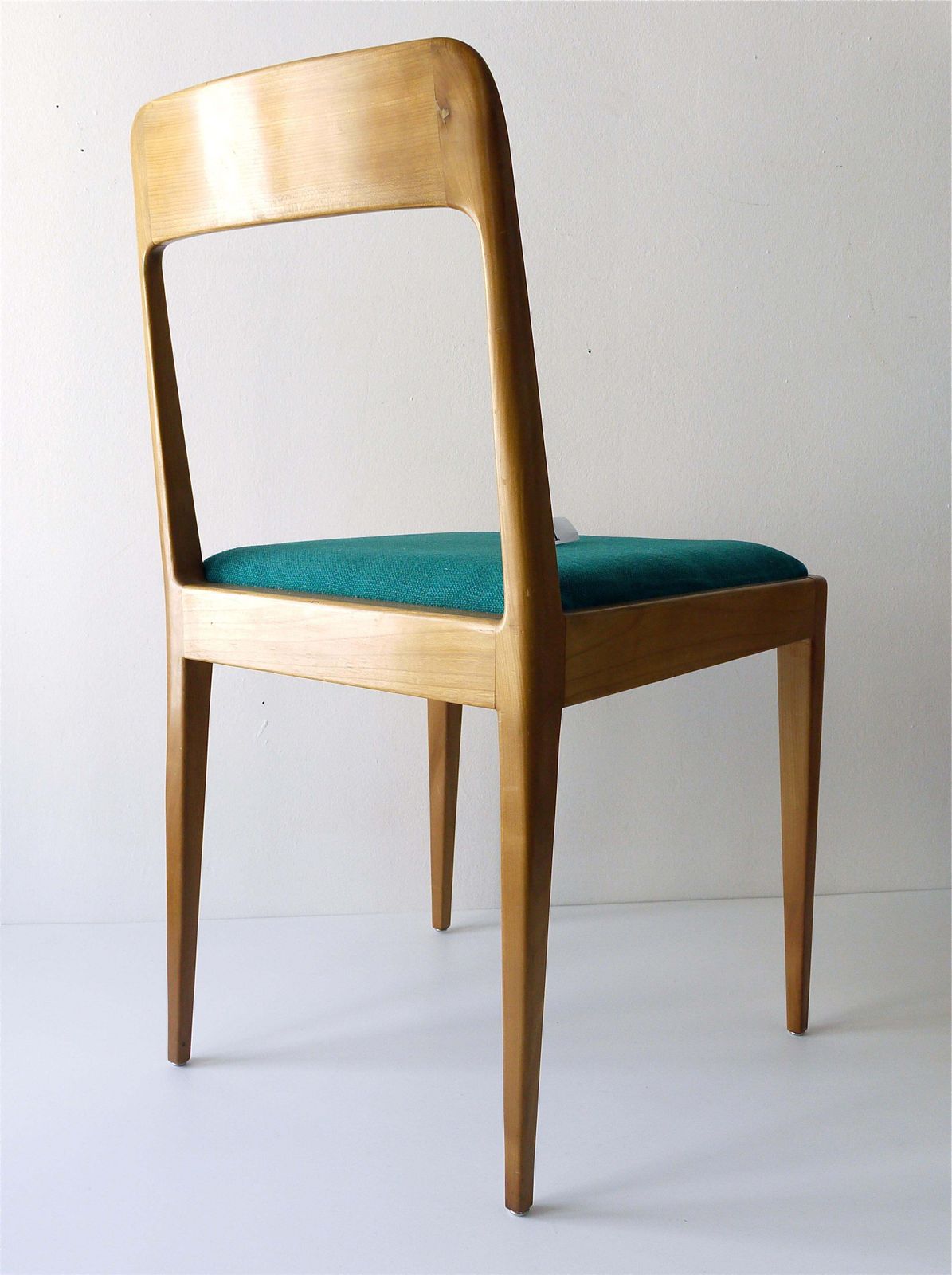 photo furniture Four Carl Aubock Midcentury Walnut Chairs A7, Vienna, Austria, 1950s