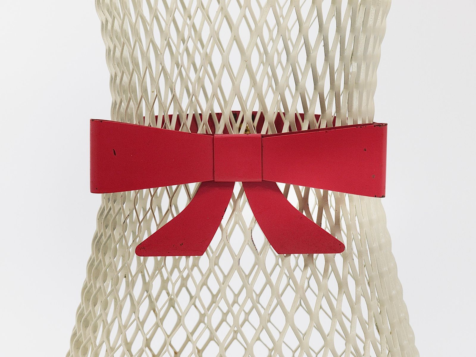 Mathieu Matégot Style Tie Bow Umbrella Stand, Mid Century, Metal, France, 1950s photo furniture
