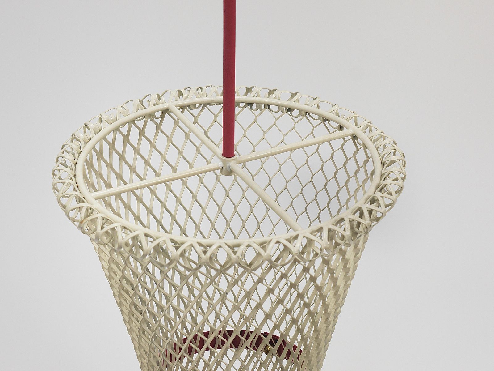1129.0 Mathieu Matégot Style Tie Bow Umbrella Stand, Mid Century, Metal, France, 1950s photo