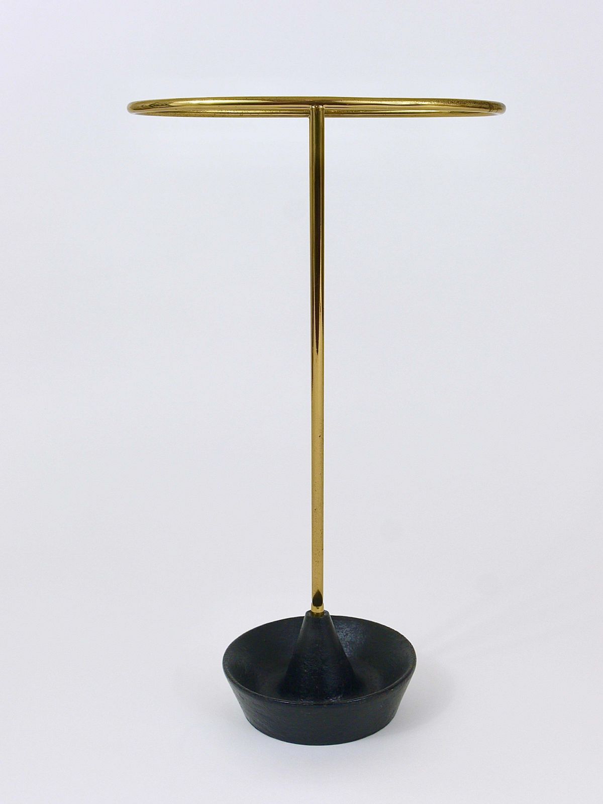 2015.0 Carl Auböck Mid Century Brass And Cast Iron Umbrella Stand, Austria, 1950s photo