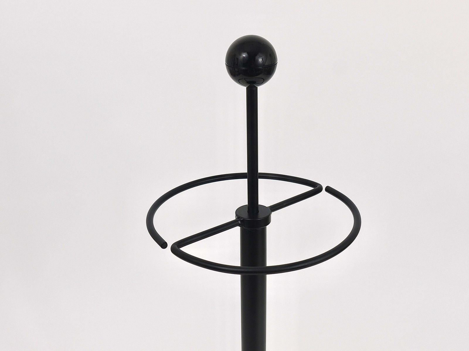 Black Post Modern Castiglioni Memphis Style Umbrella Stand, Italy, 1980s photo 580.0